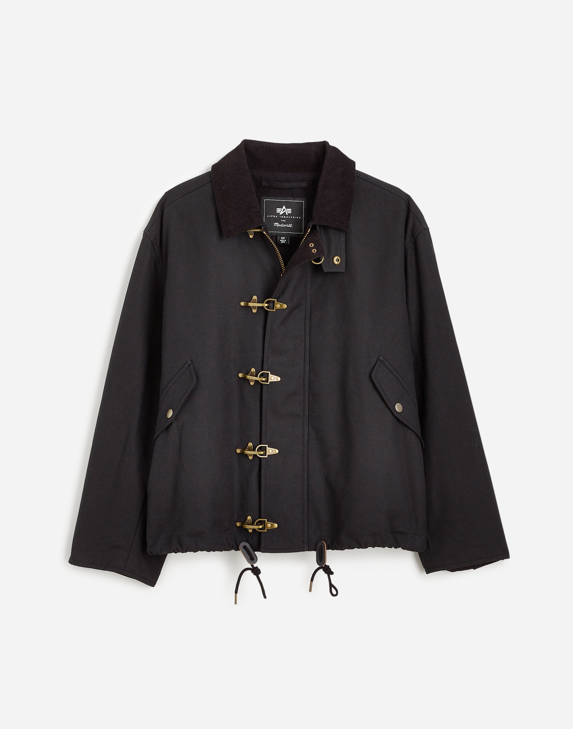 Madewell x Alpha Industries Waxed Cotton Car Coat |