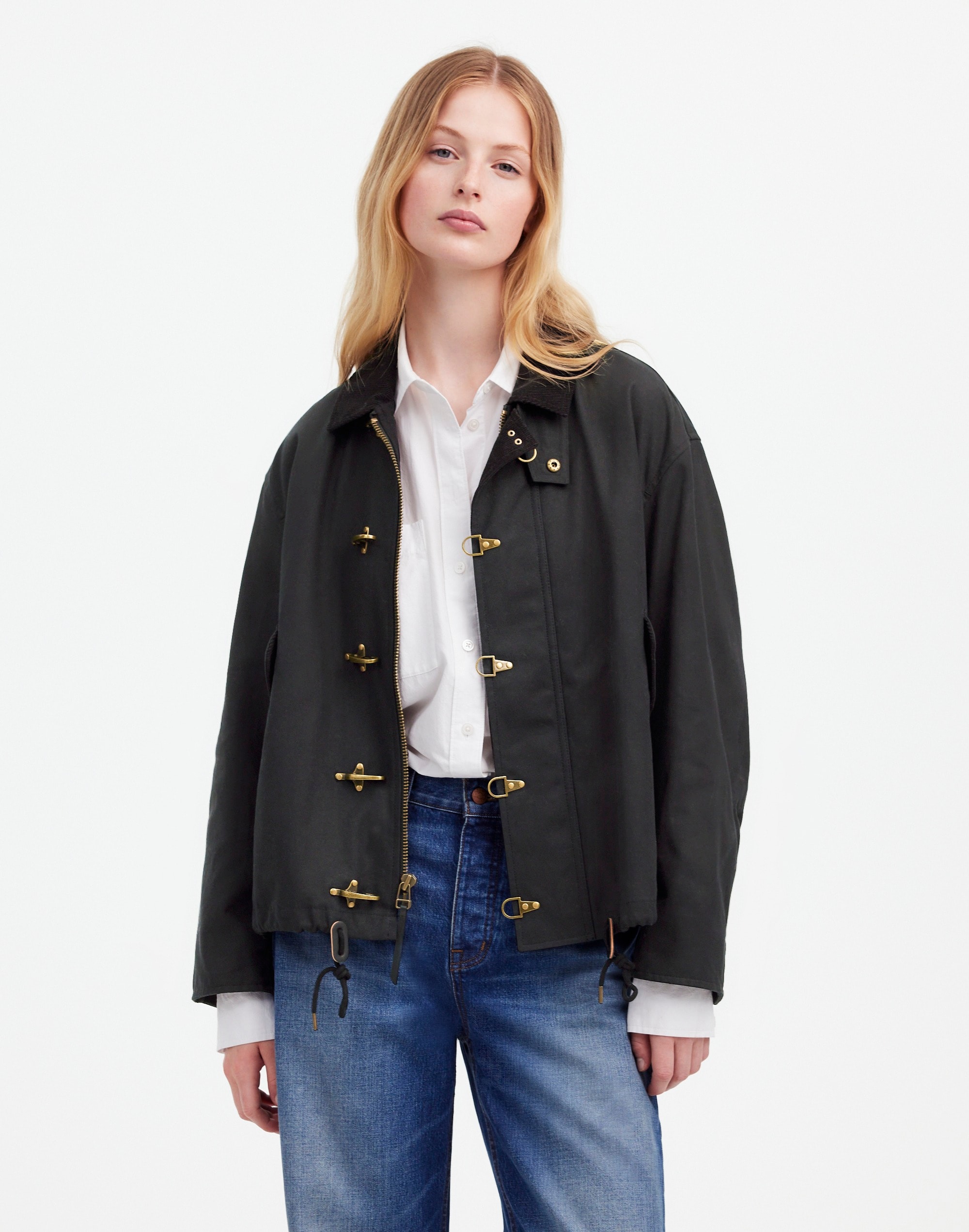 Madewell x Alpha Industries Waxed Cotton Car Coat |