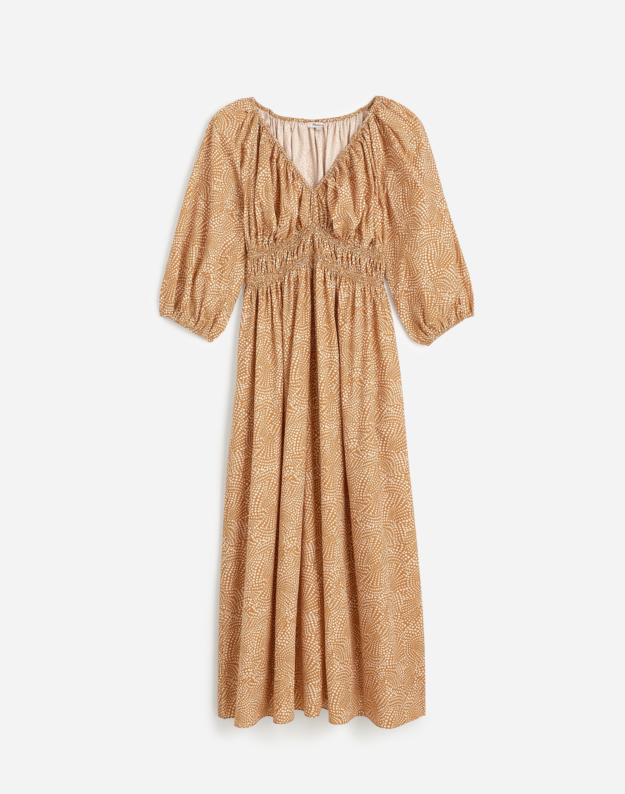 V-Neck Balloon-Sleeve Maxi Dress | Madewell