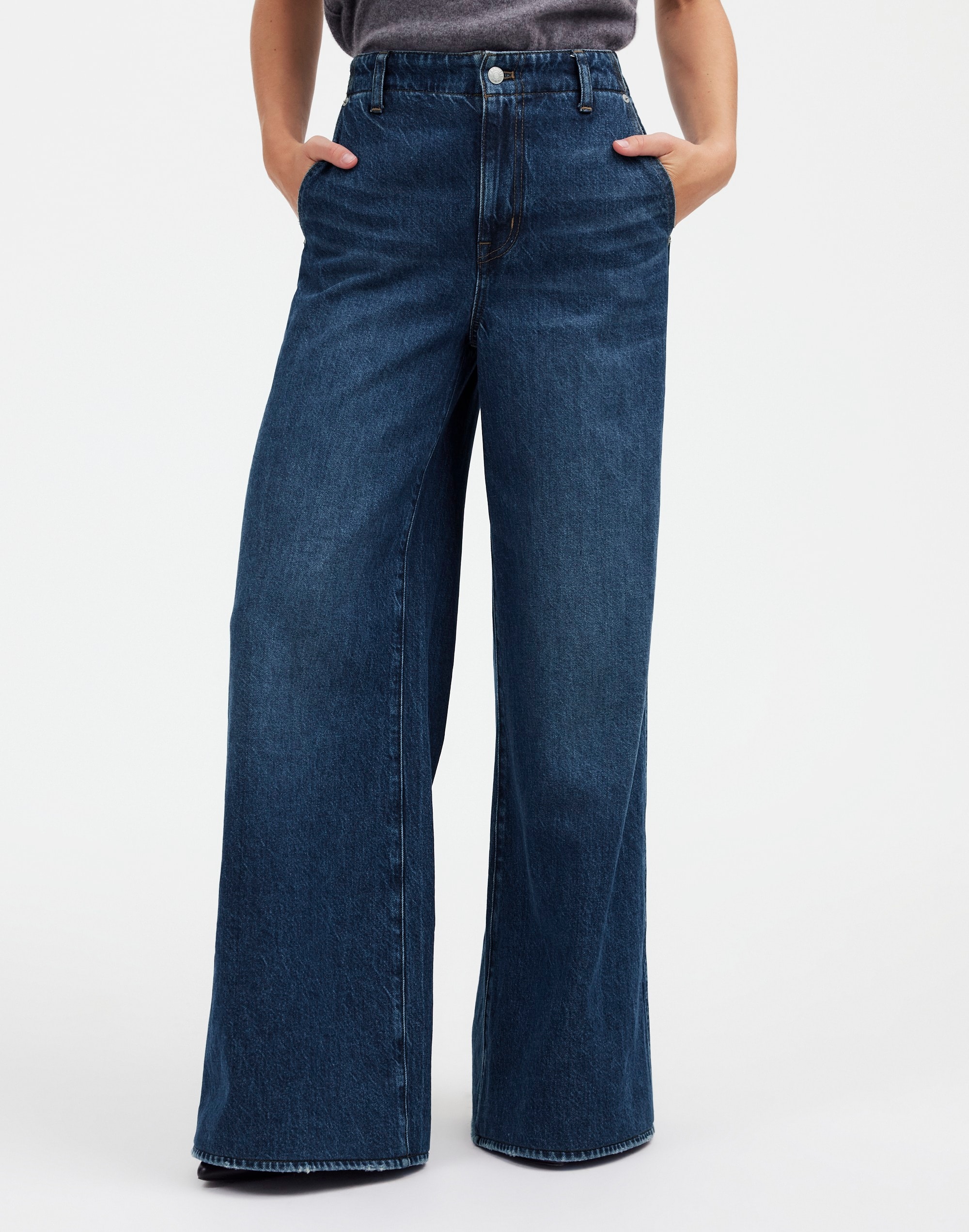 Wide Sweep Denim Trousers | Madewell