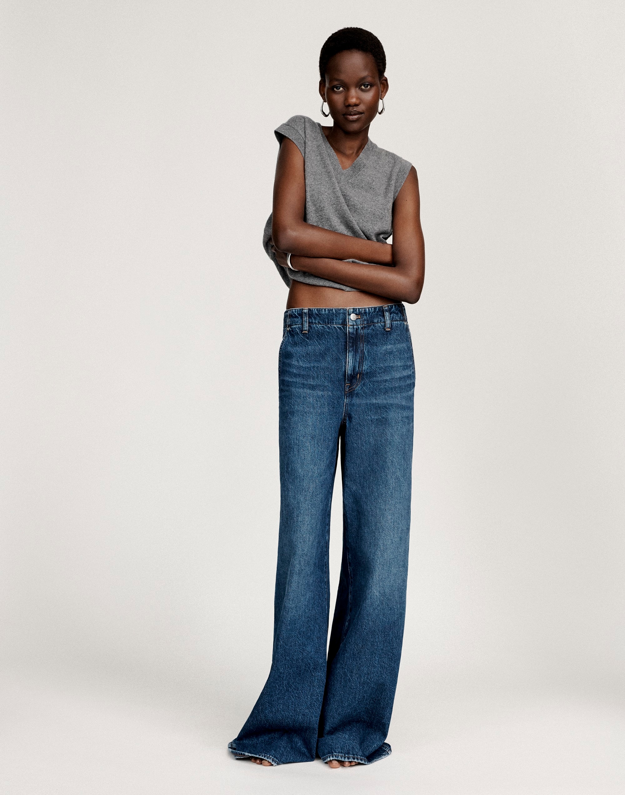 Wide Sweep Denim Trousers | Madewell