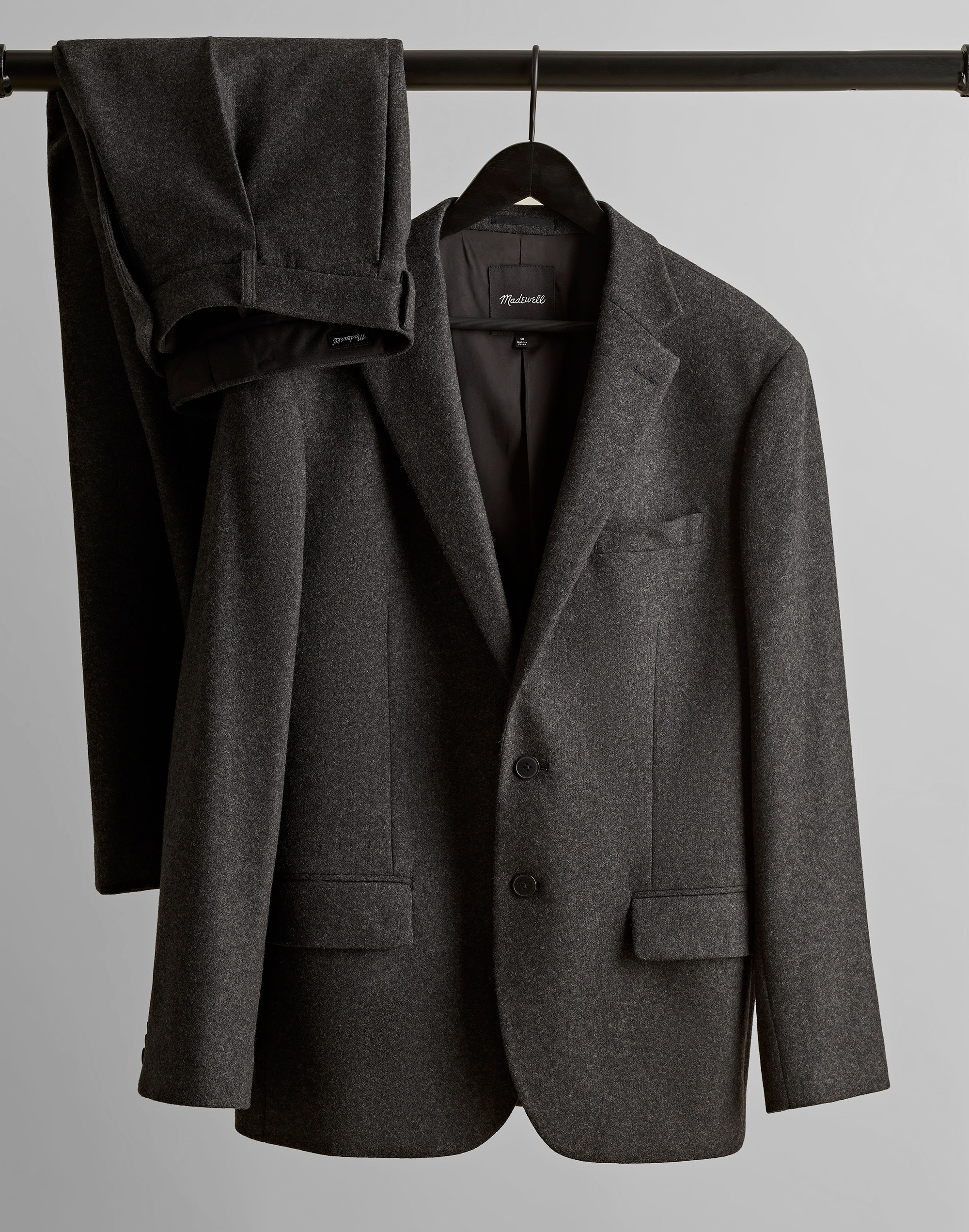 The Roebling Two-Button Blazer in Italian Fabric