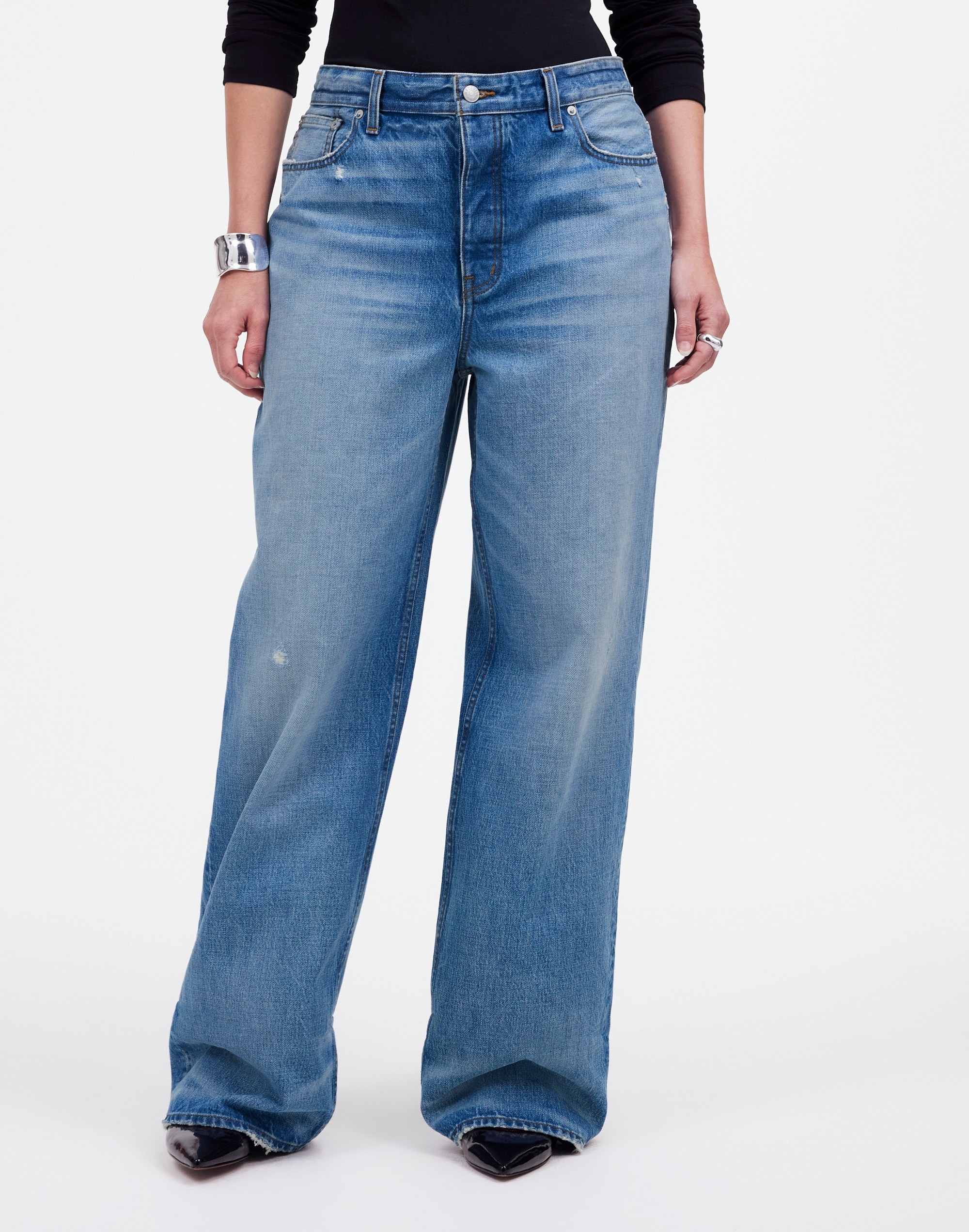 Curvy Low-Slung Baggy Jeans Hamburg Wash | Madewell