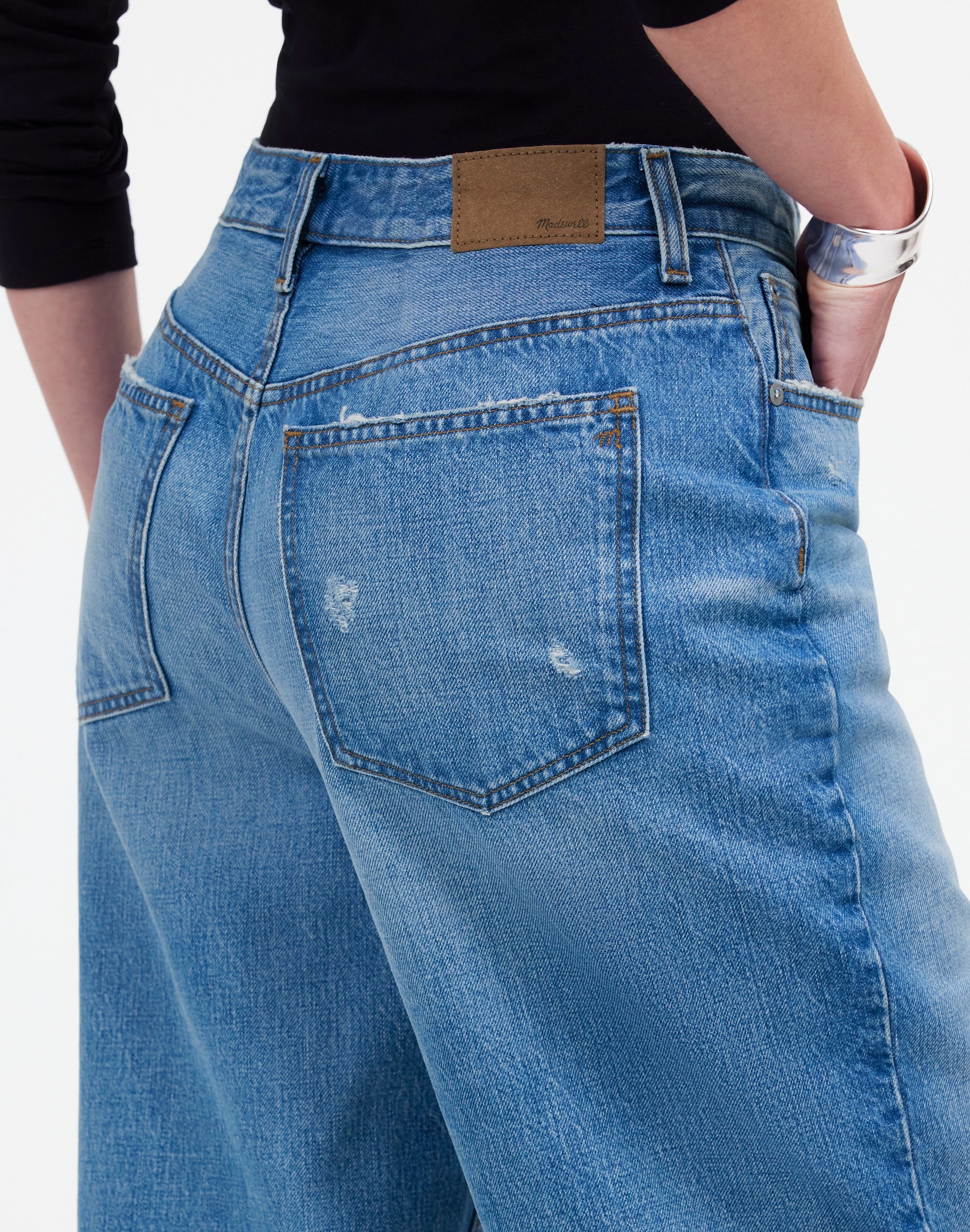 Curvy Low-Slung Baggy Jeans Hamburg Wash | Madewell