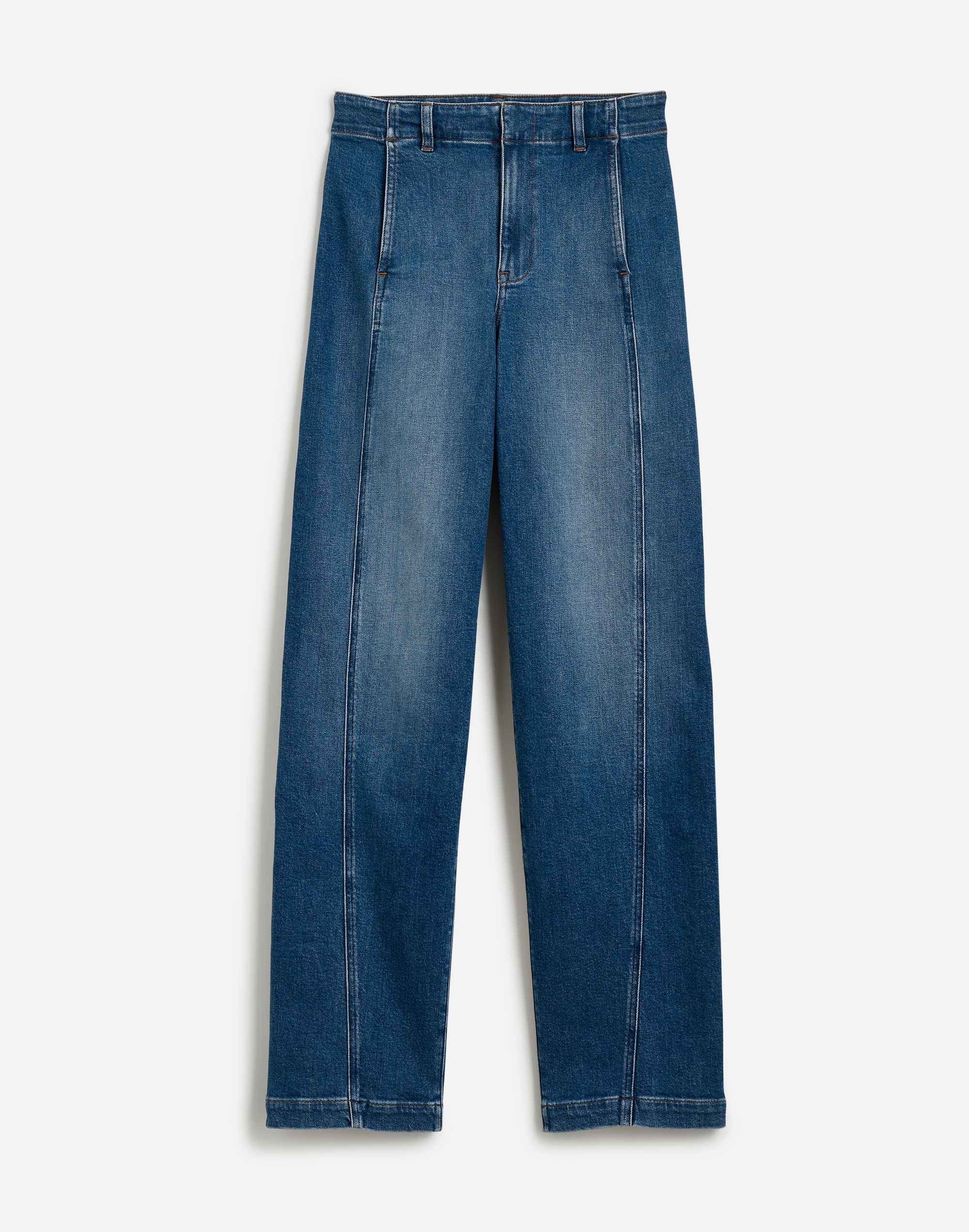 Curvy Tapered Denim Trousers Calvert Wash | Madewell