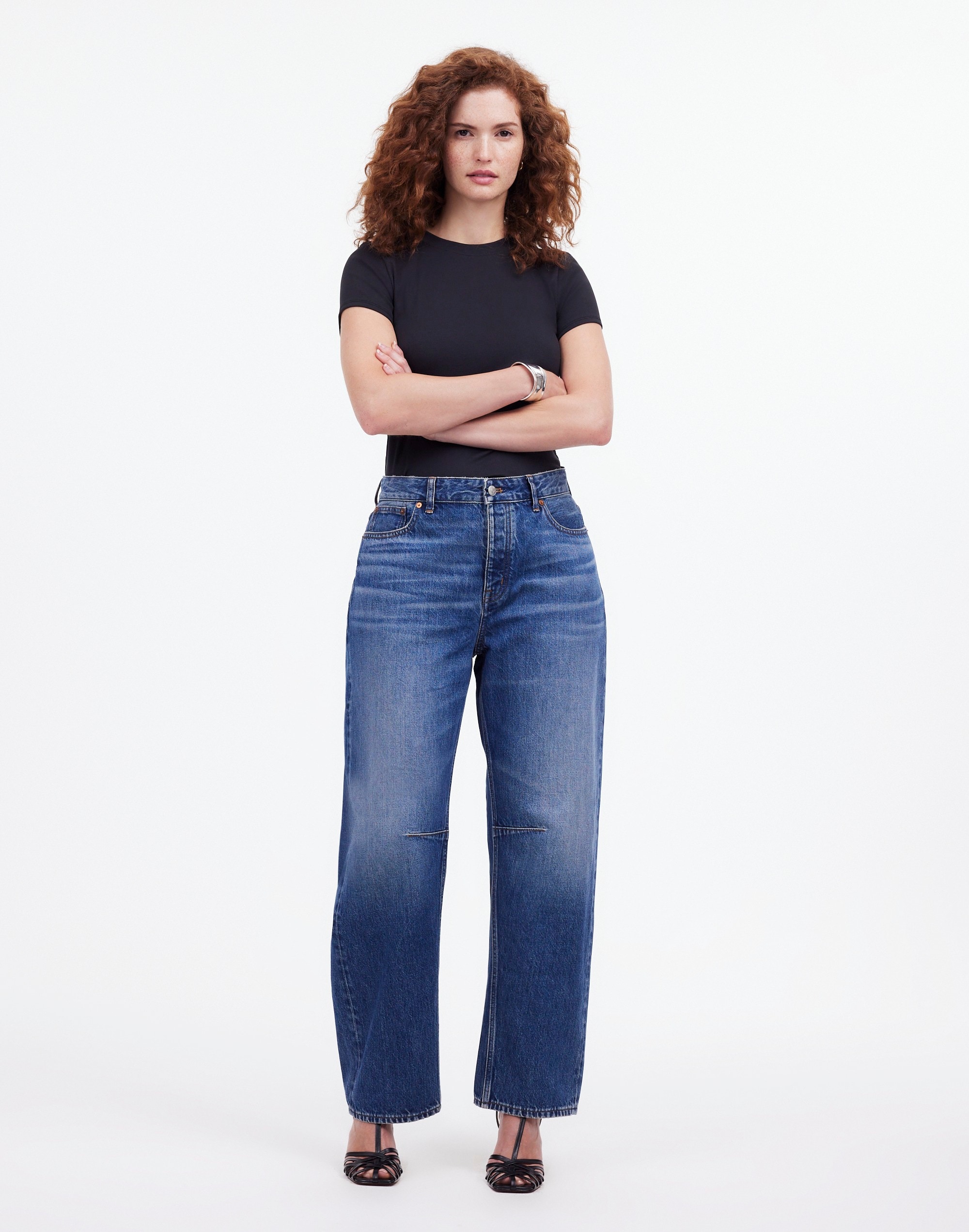 The Curvy Darted Barrel-Leg Jean Irmo Wash | Madewell