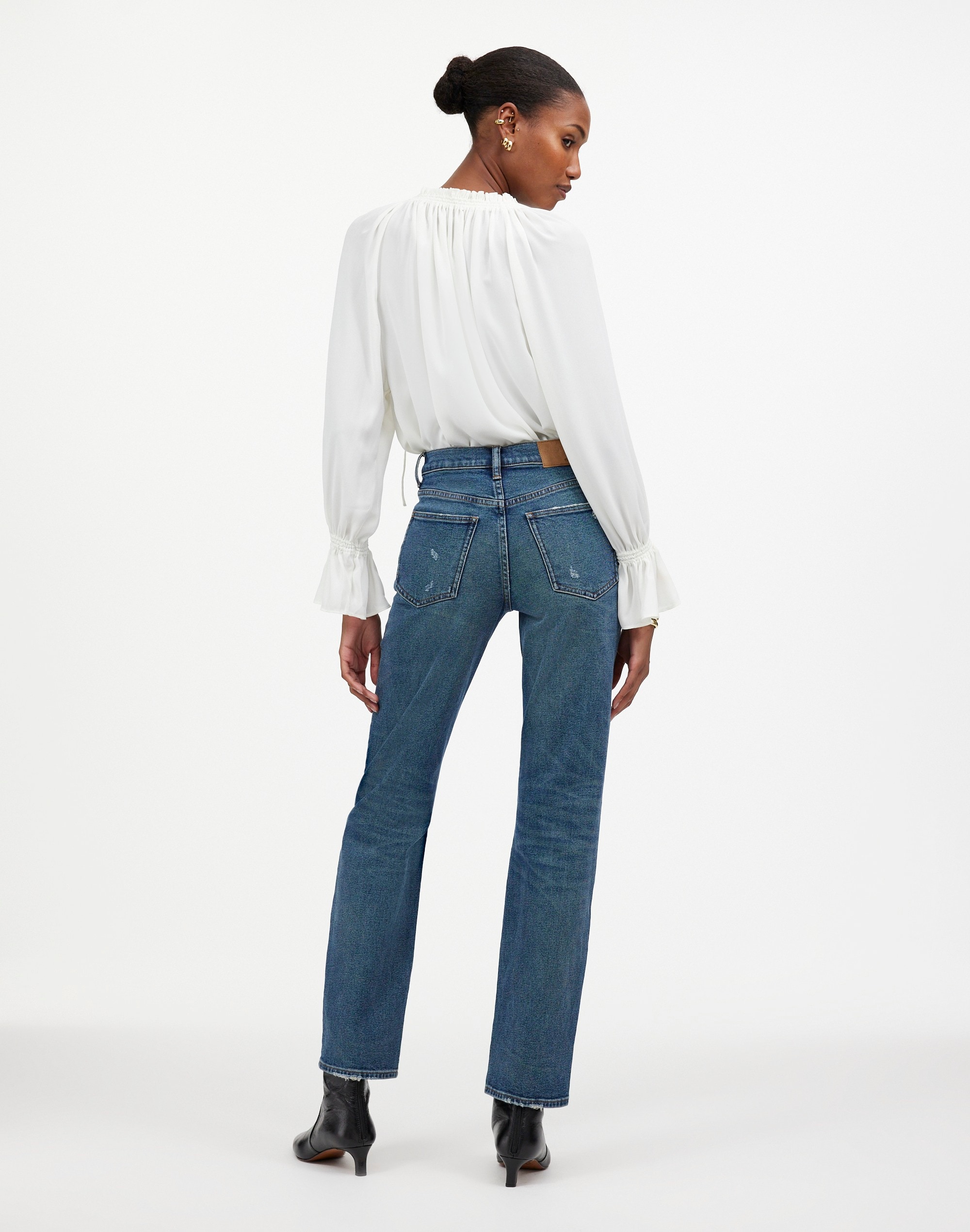 Madewell x Kaihara Denim The Rail Straight Jean Hornbook Wash |