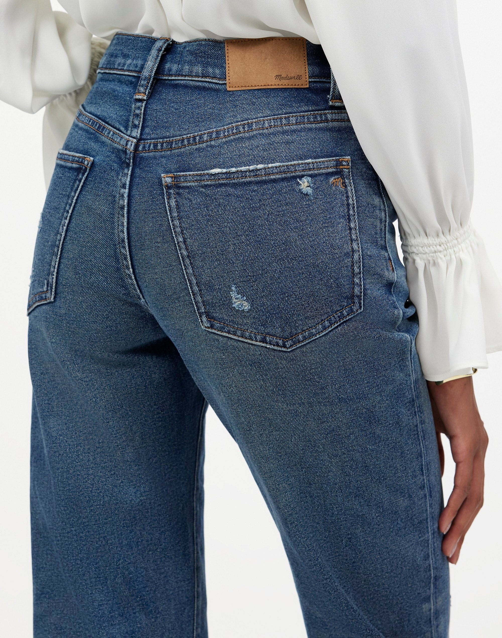 Madewell x Kaihara Denim The Rail Straight Jean Hornbook Wash |