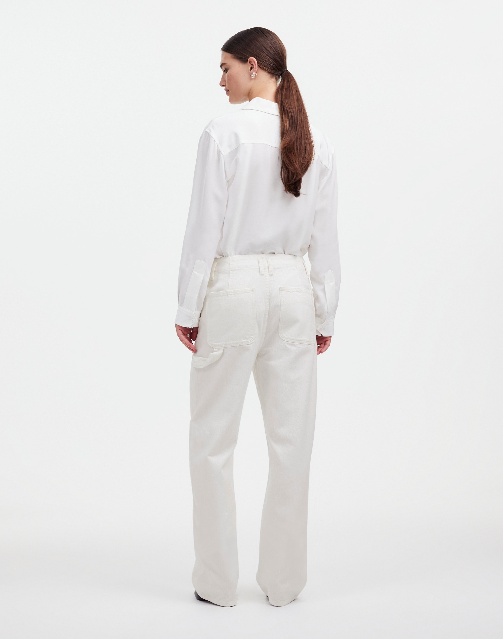 Alexa Chung for Madewell Workwear Jeans True White |