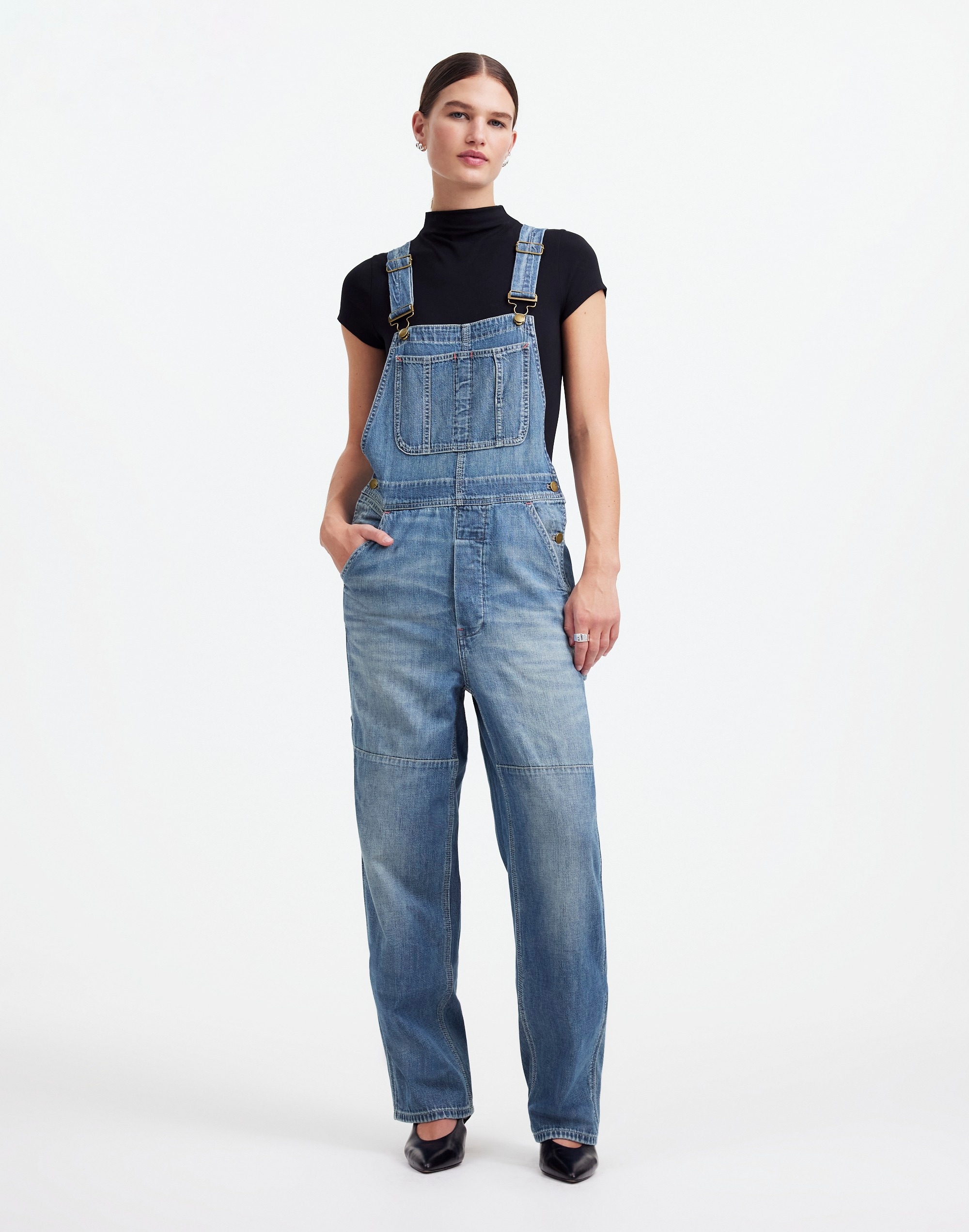 Alexa Chung for Madewell Denim Overalls Hockley Wash |