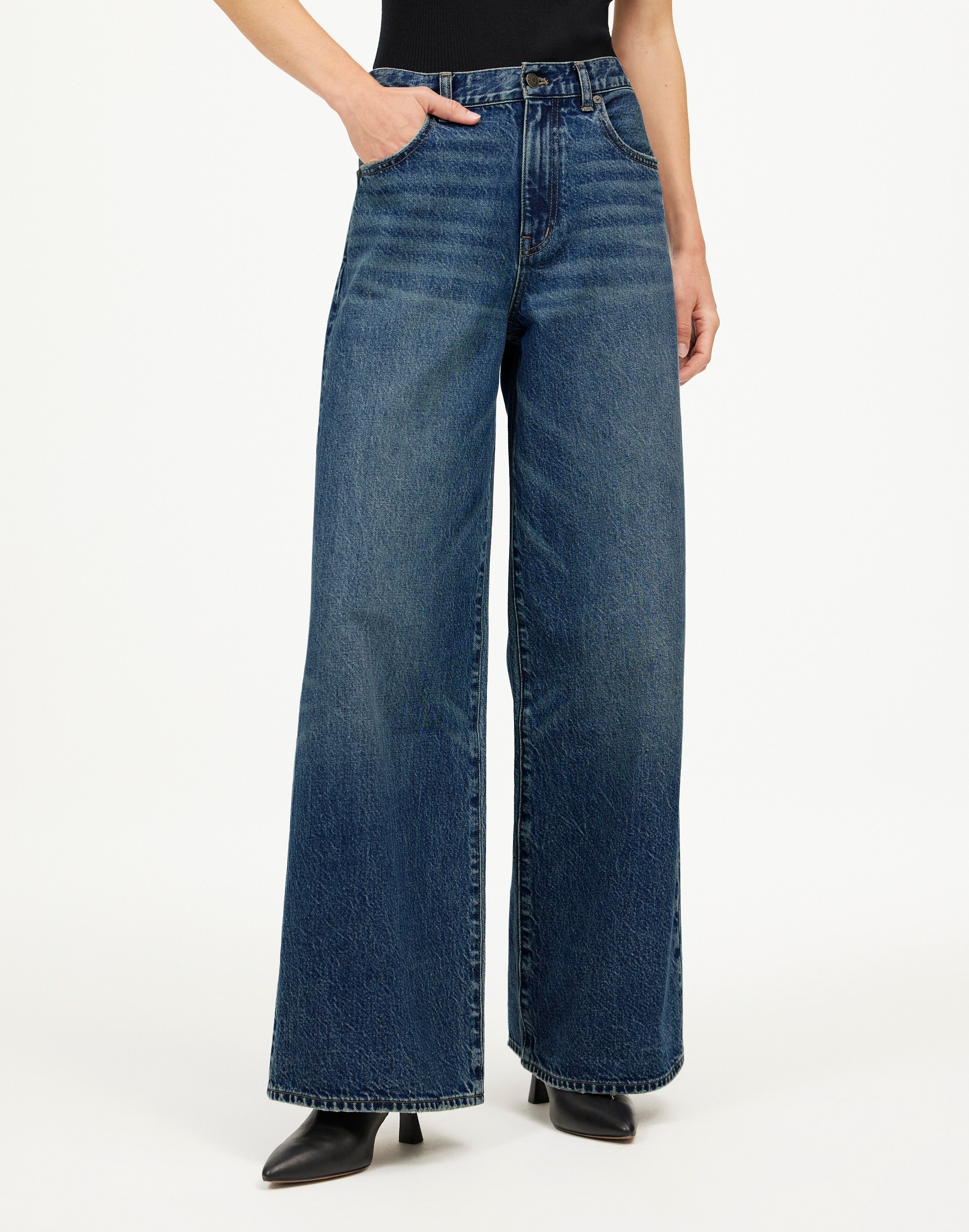 Tall Superwide-Leg Jeans Concho Dye | Madewell