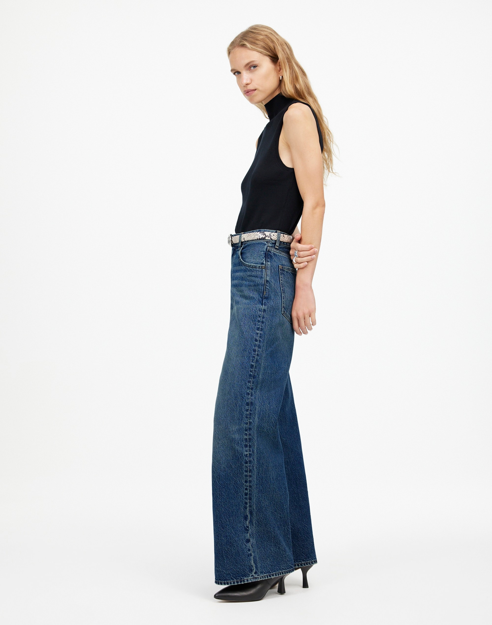 Tall Superwide-Leg Jeans Concho Dye | Madewell