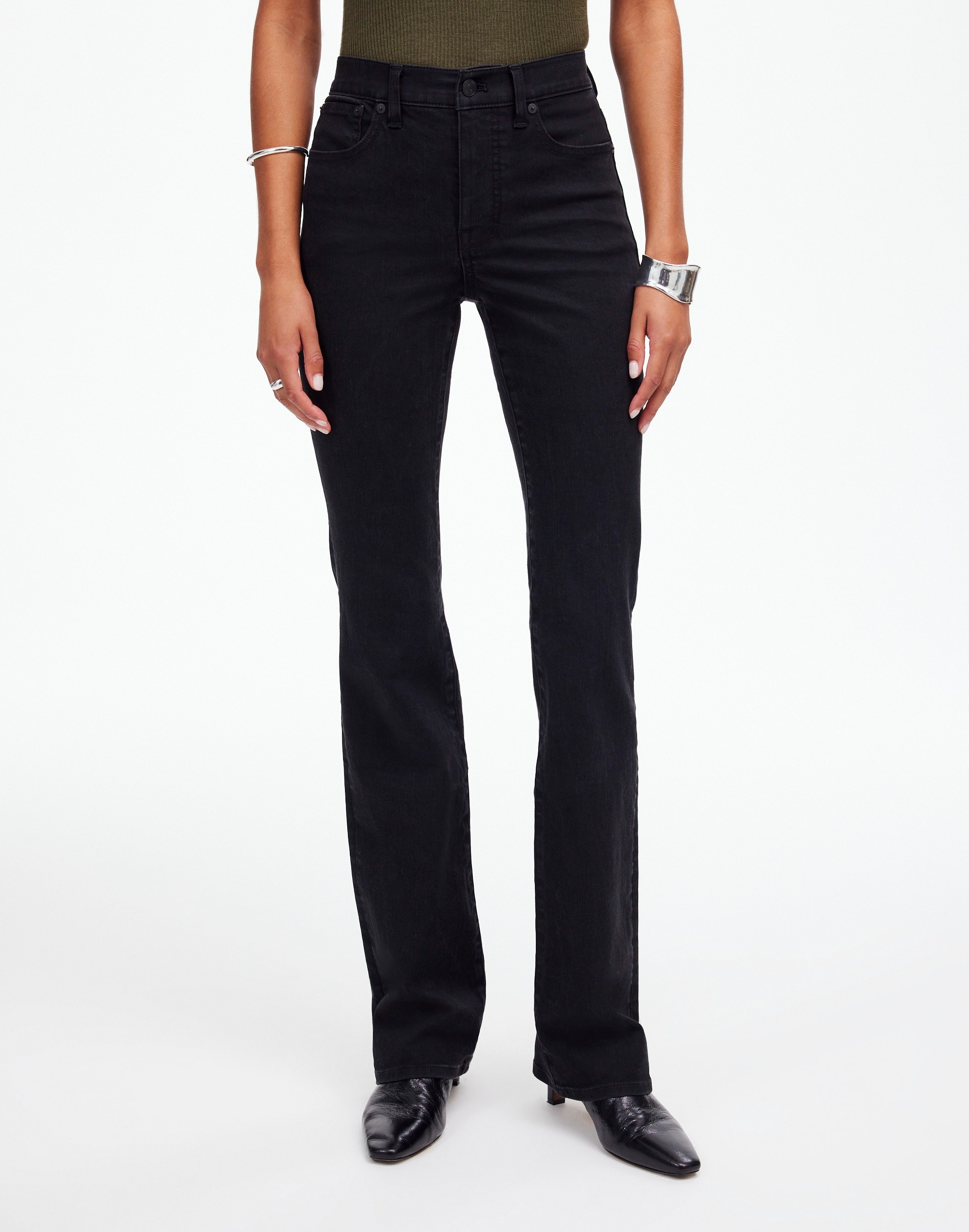 Kick Out Full-Length Jeans Black Frost Wash | Madewell