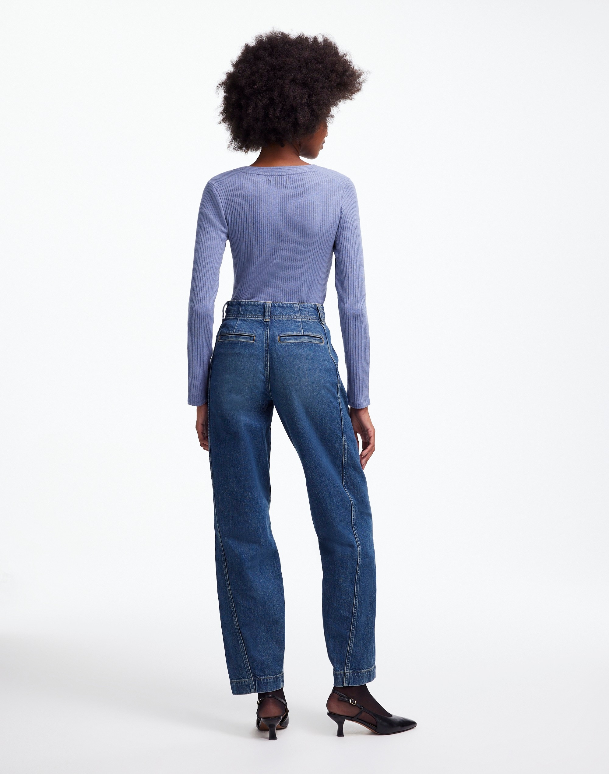 Tapered Denim Trousers Concho Wash | Madewell