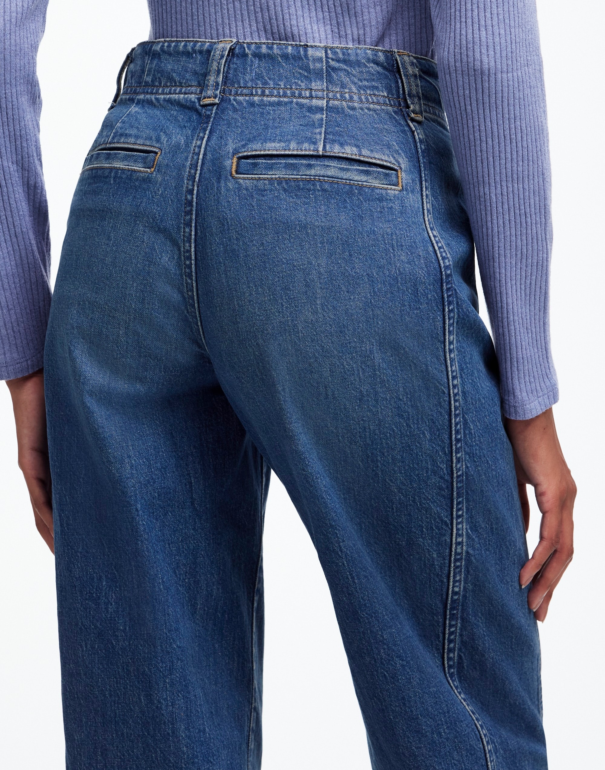 Tapered Denim Trousers Concho Wash | Madewell