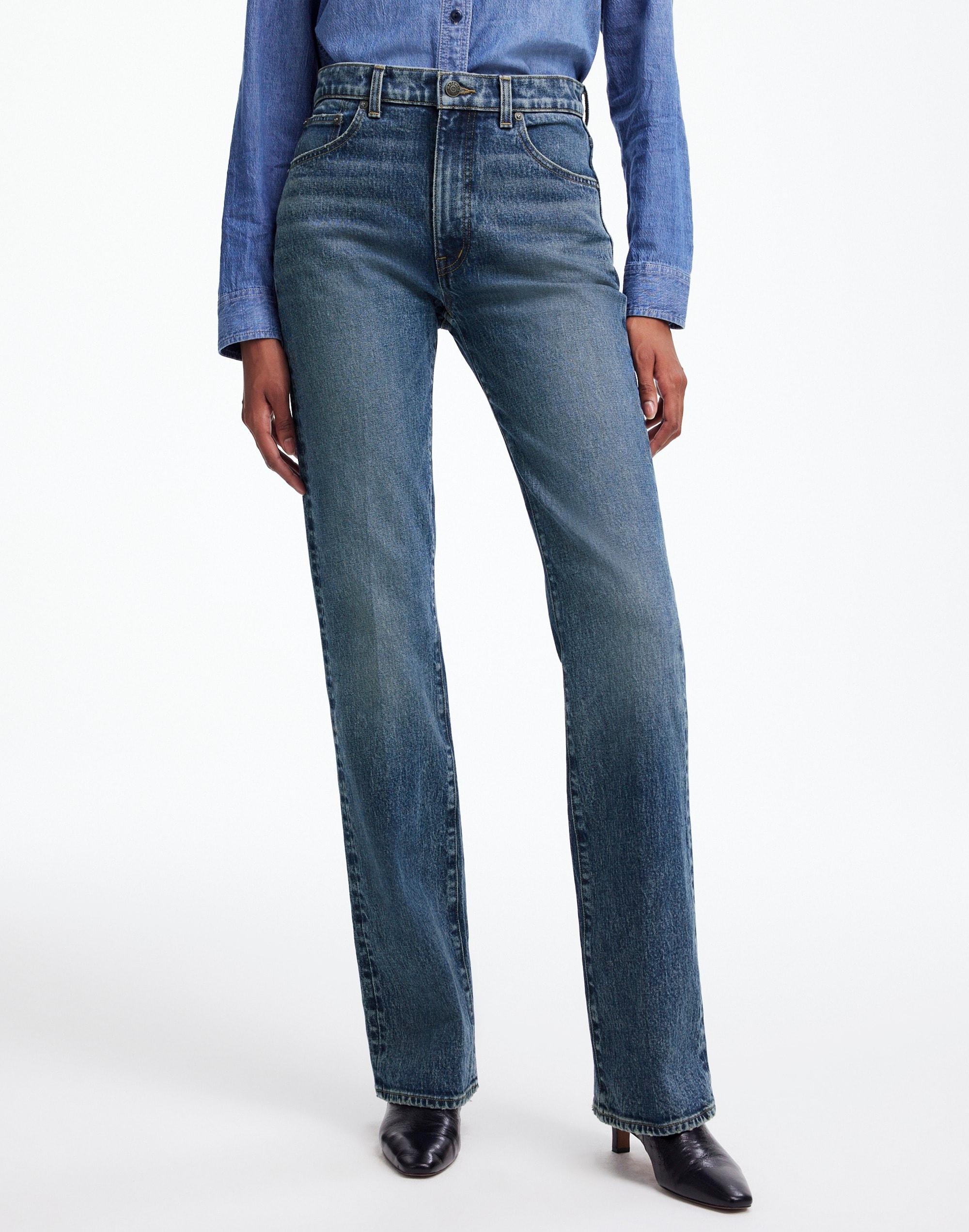 Relaxed Bootcut Jeans Concho Wash | Madewell