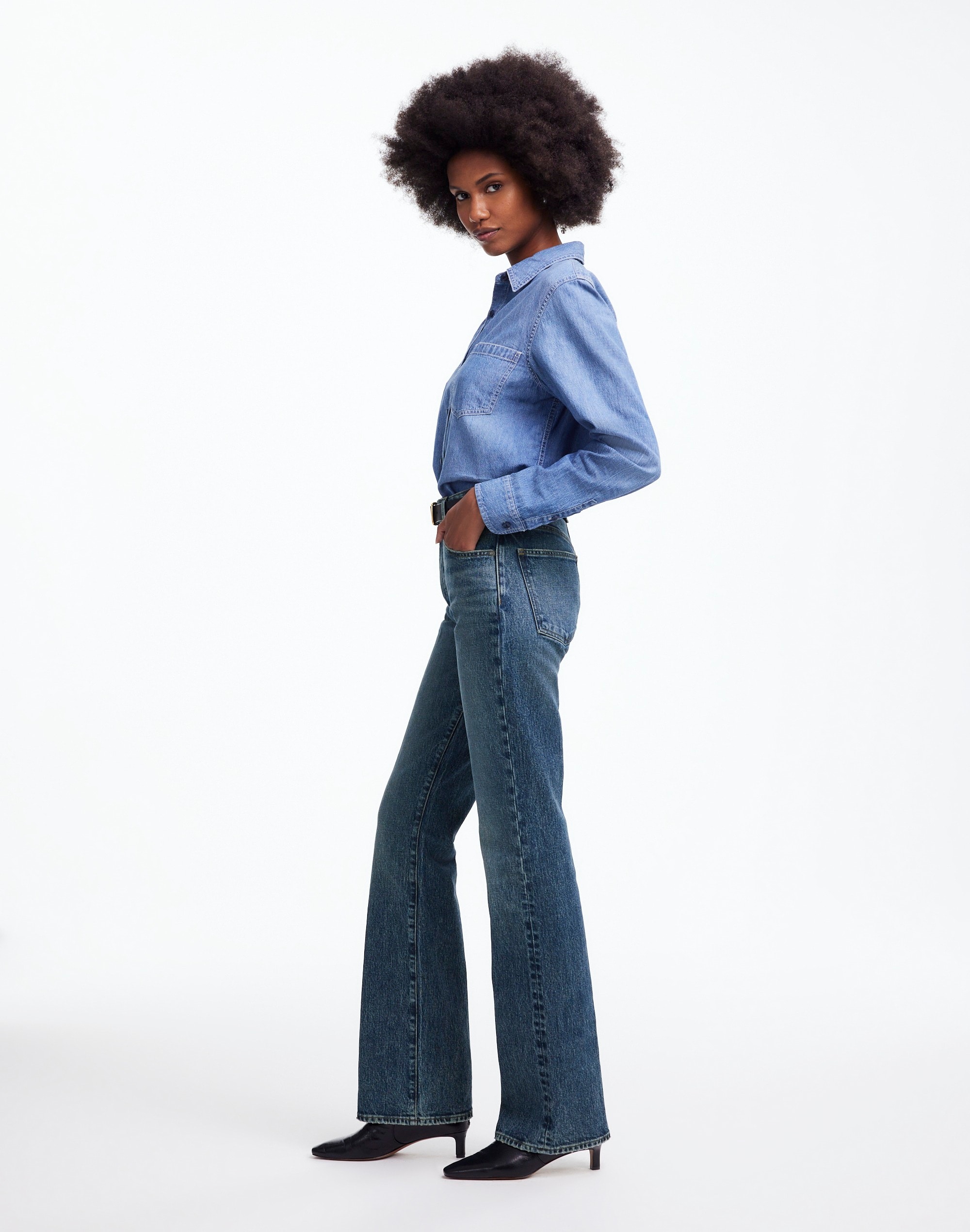 Relaxed Bootcut Jeans Concho Wash | Madewell