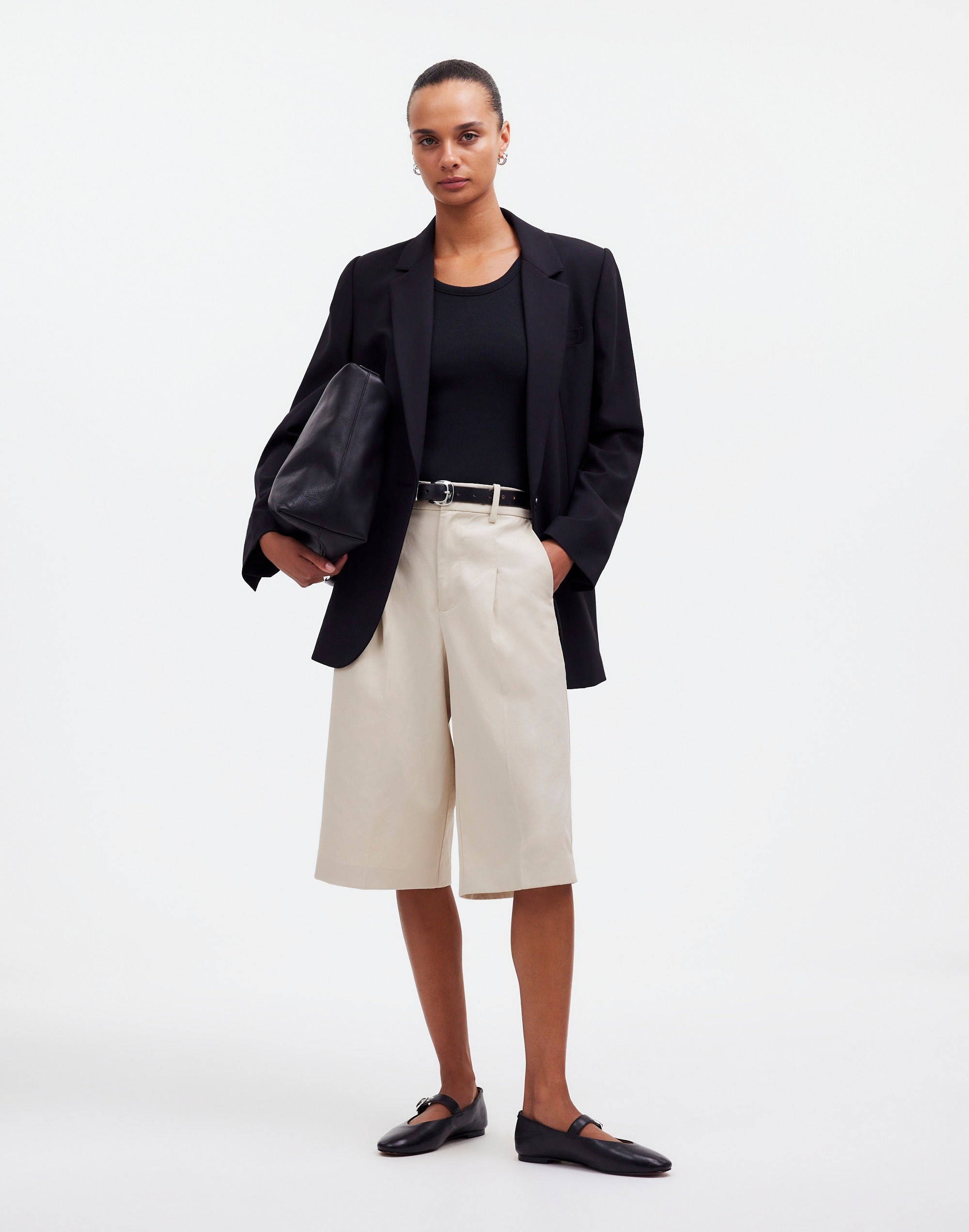 Slouchy Shorts Drapey Twill | Madewell