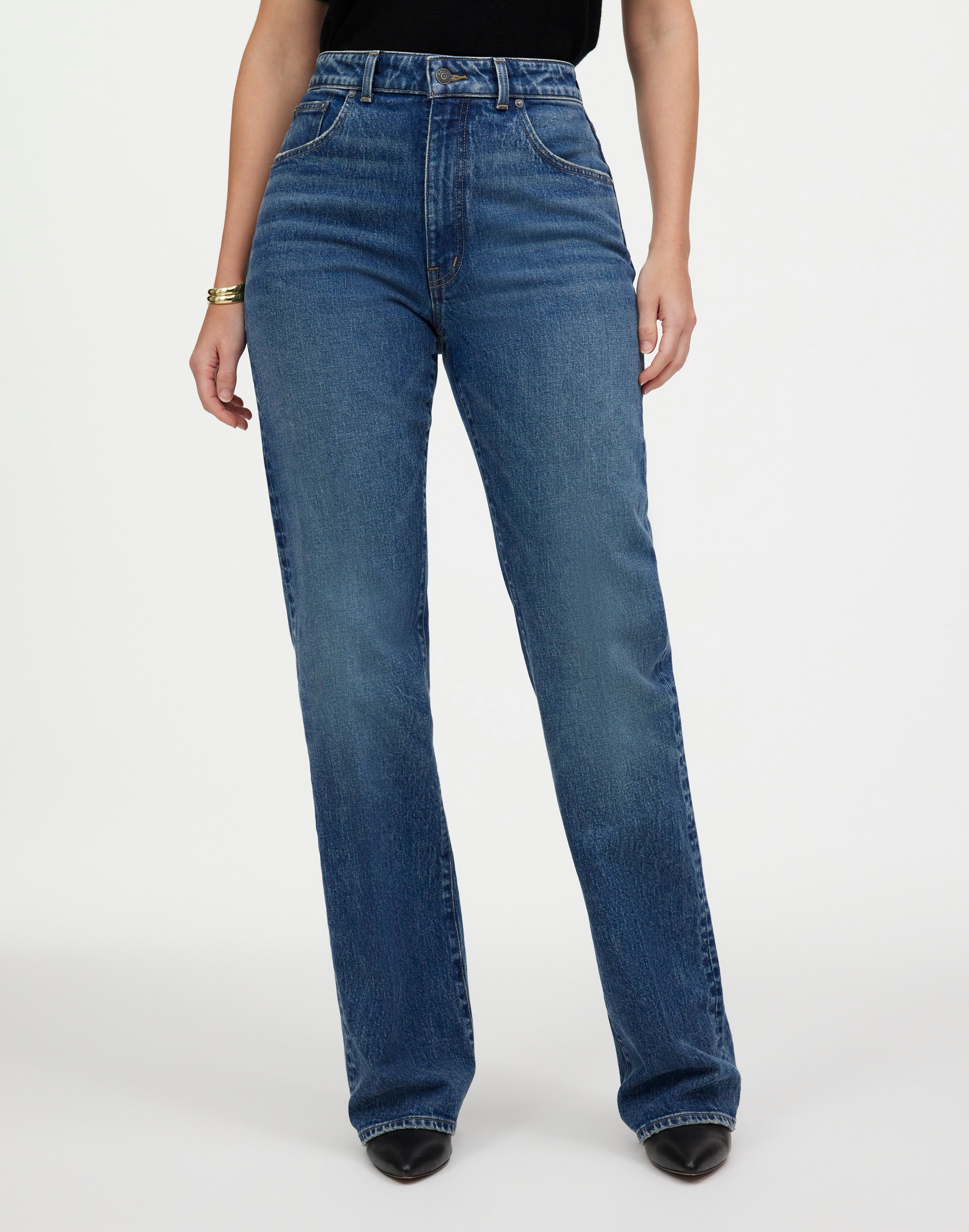 Curvy Relaxed Bootcut Jeans Concho Wash | Madewell