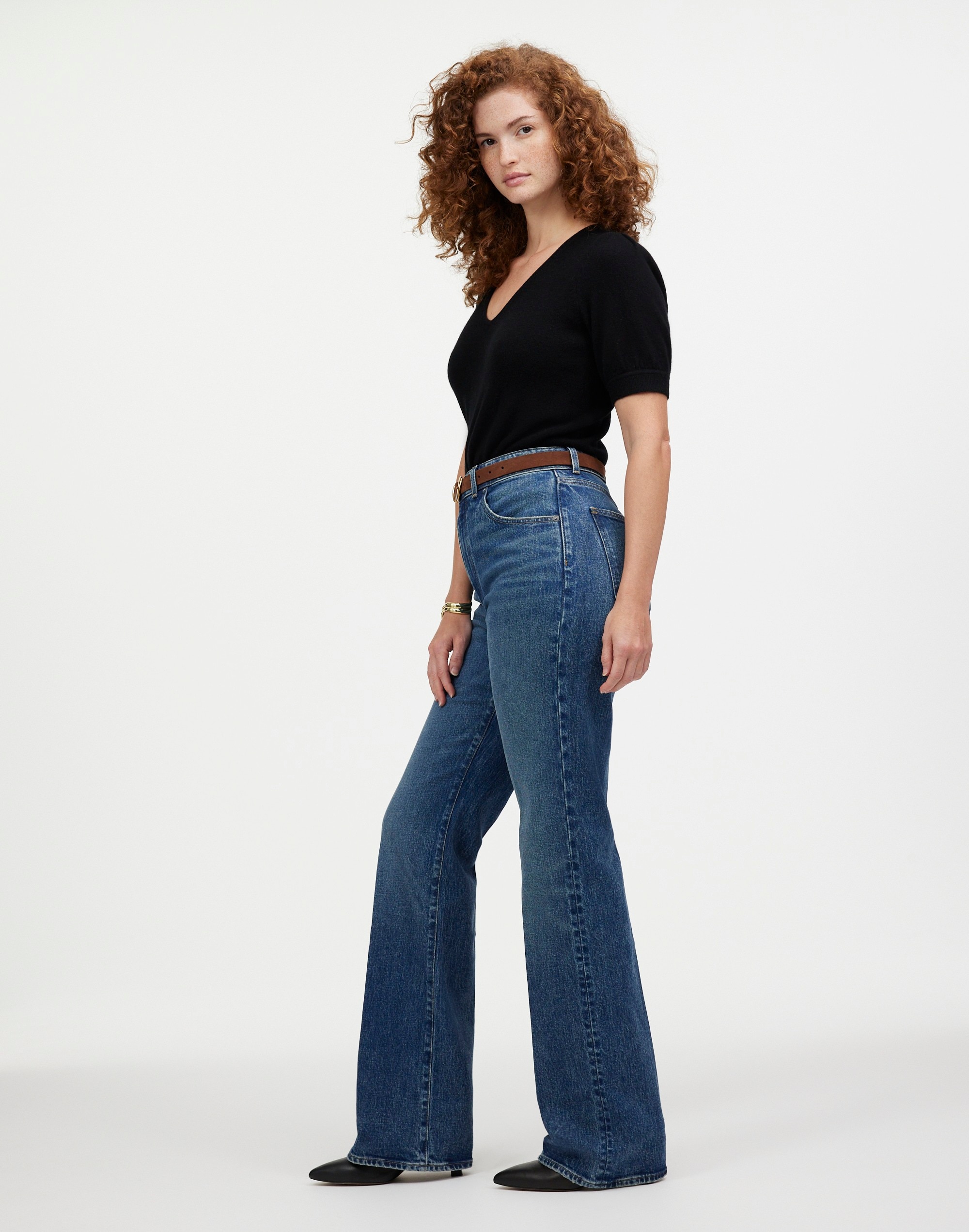 Curvy Relaxed Bootcut Jeans Concho Wash | Madewell