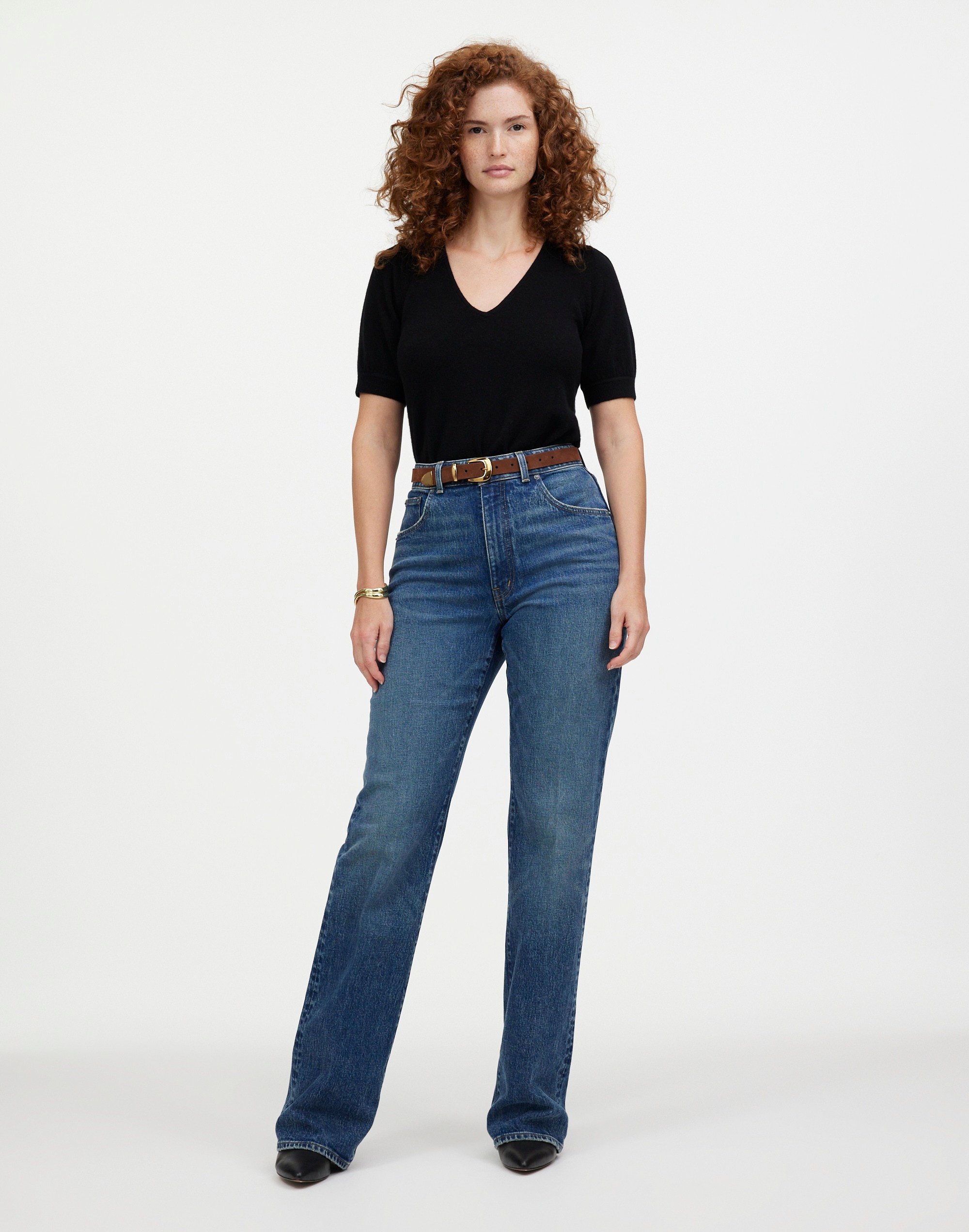 Curvy Relaxed Bootcut Jeans Concho Wash | Madewell