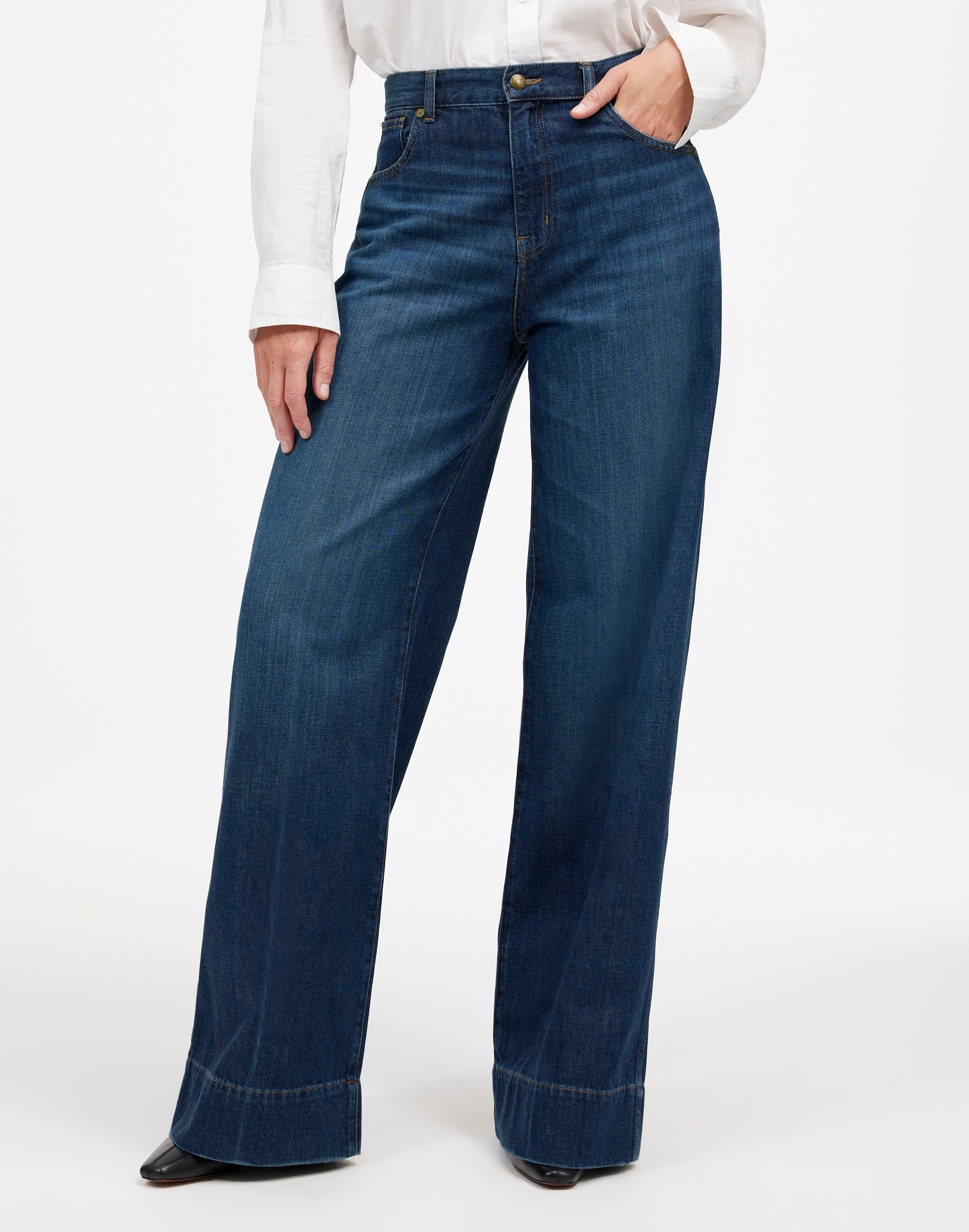 Curvy Superwide-Leg Jeans Ellsworth Wash: Softdrape Denim Edition | Madewell