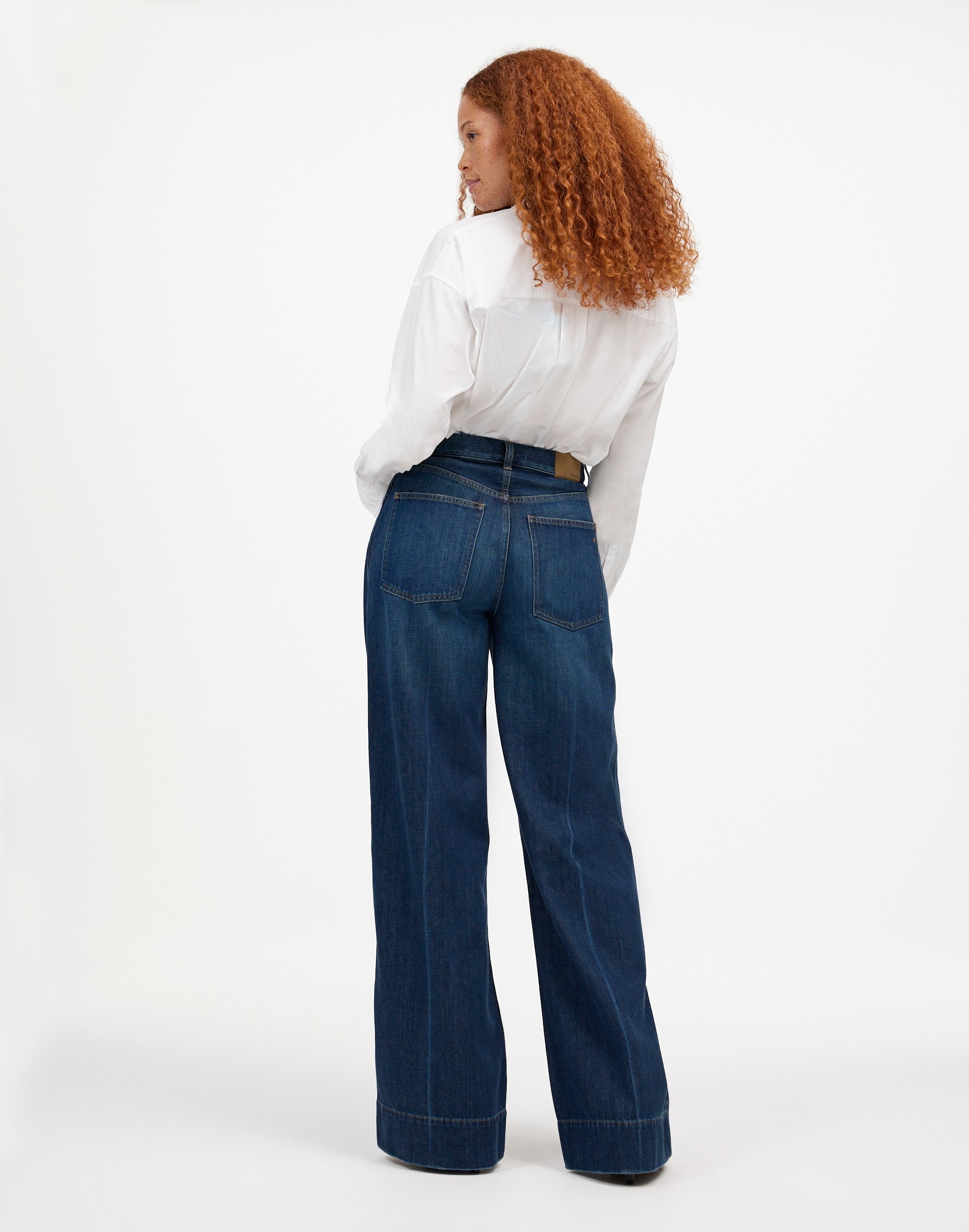 Curvy Superwide-Leg Jeans Ellsworth Wash: Softdrape Denim Edition | Madewell