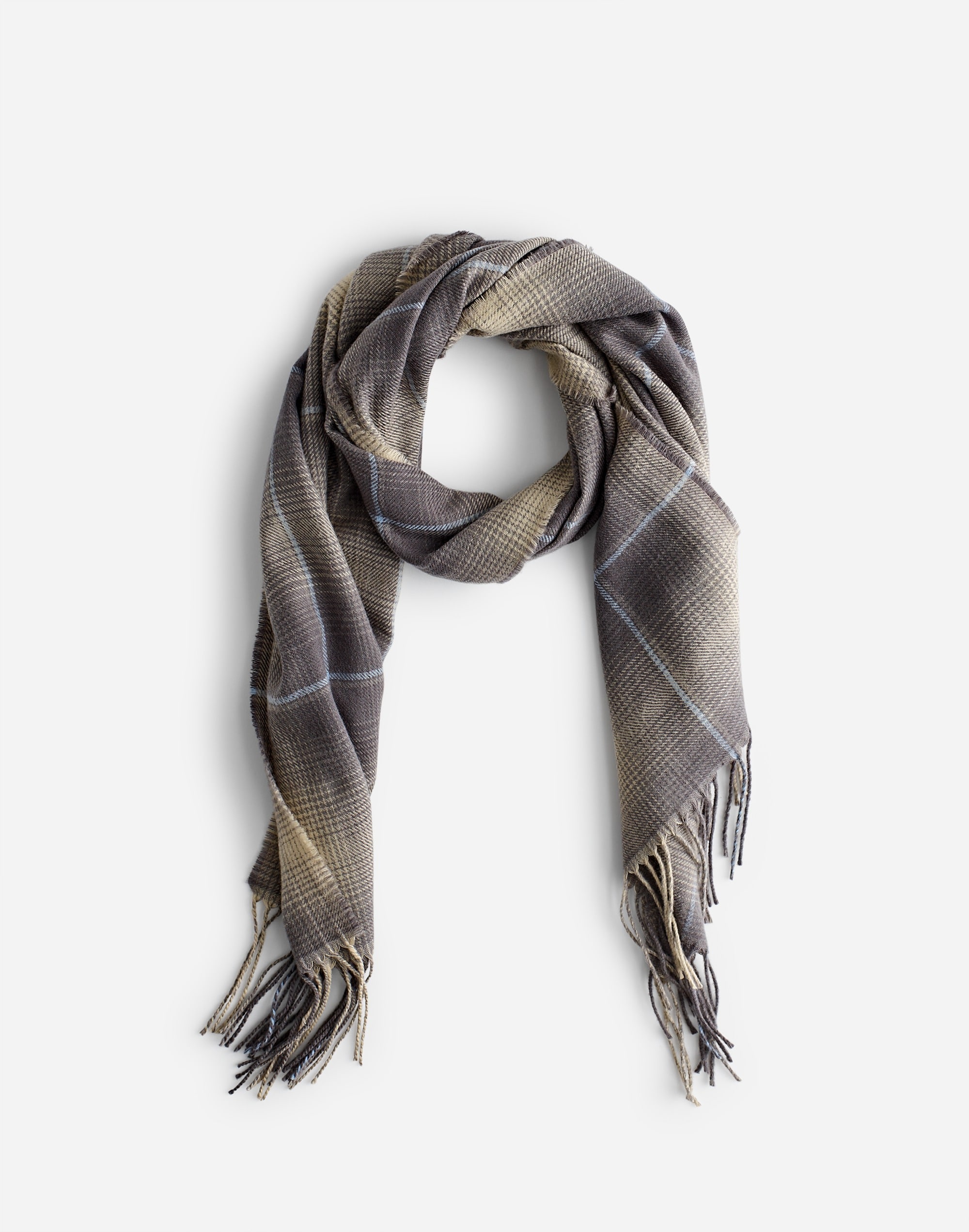 Mw Wool Scarf In Gray