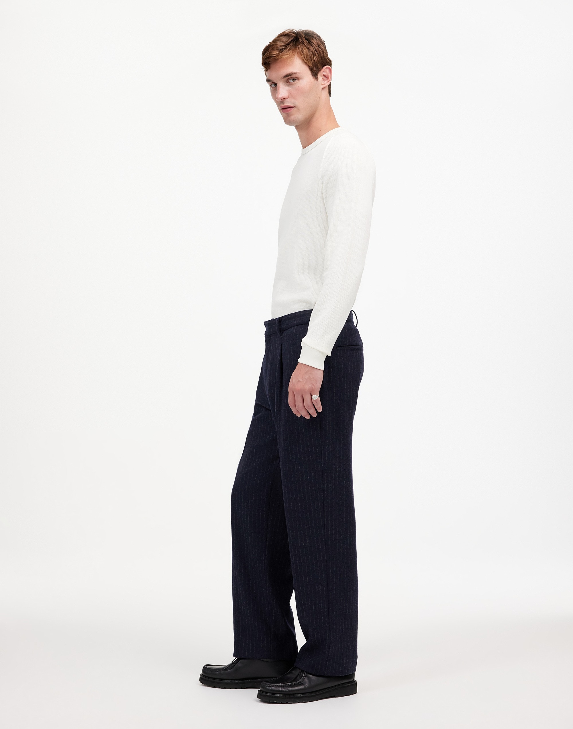 The Roebling Pleated Trouser Italian Fabric | Madewell