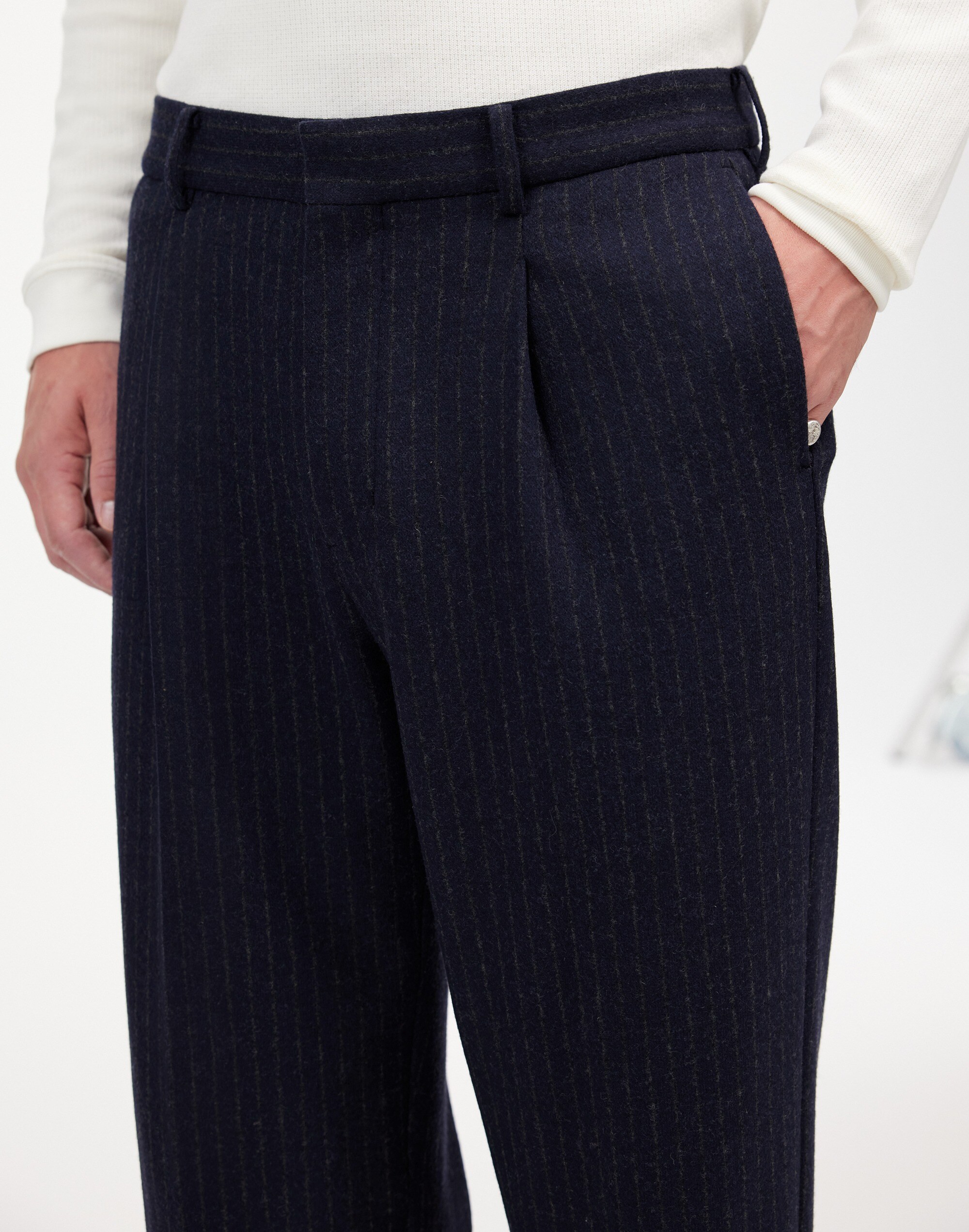 The Roebling Pleated Trouser Italian Fabric | Madewell