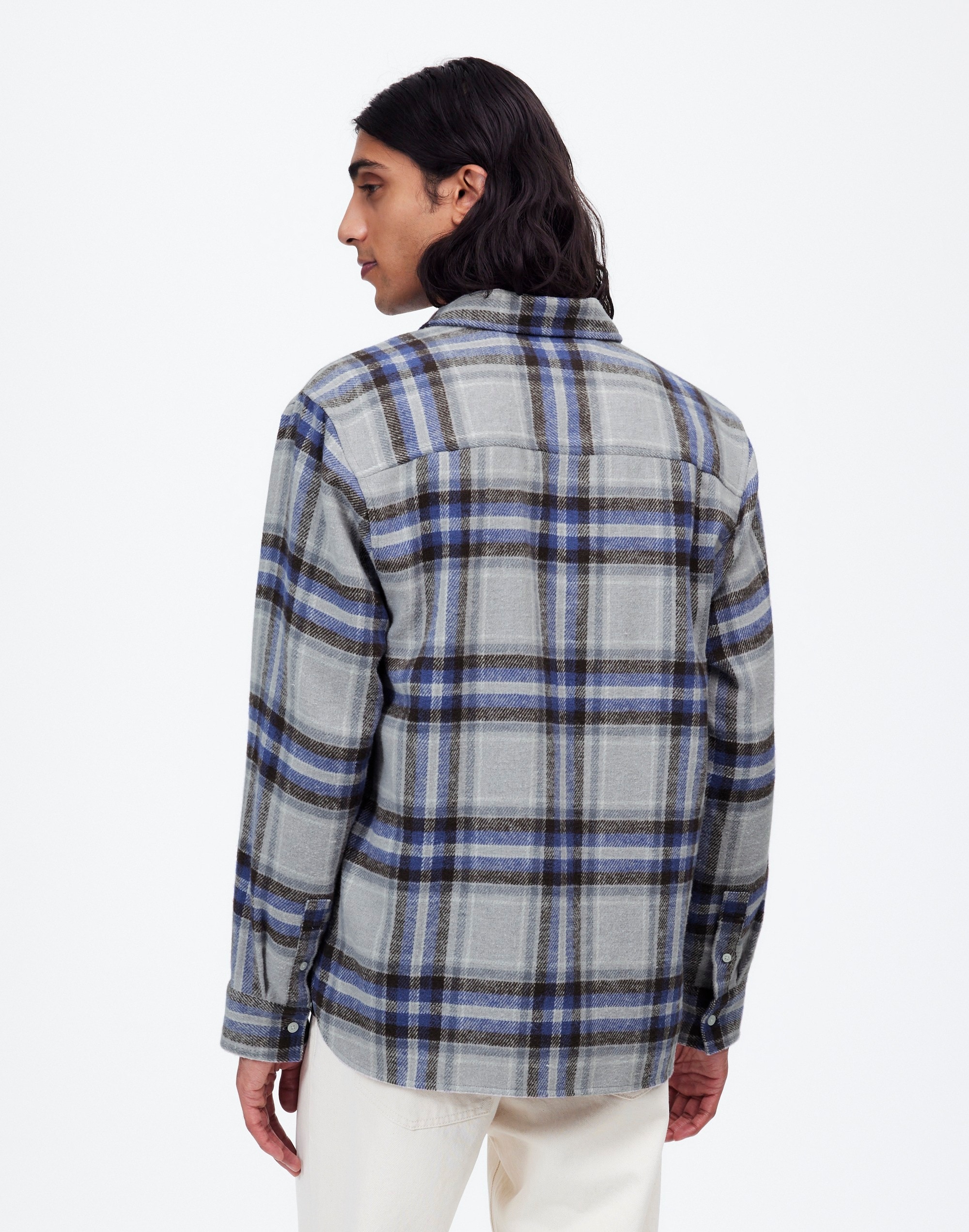 Brushed Flannel Easy Long-Sleeve Shirt | Madewell