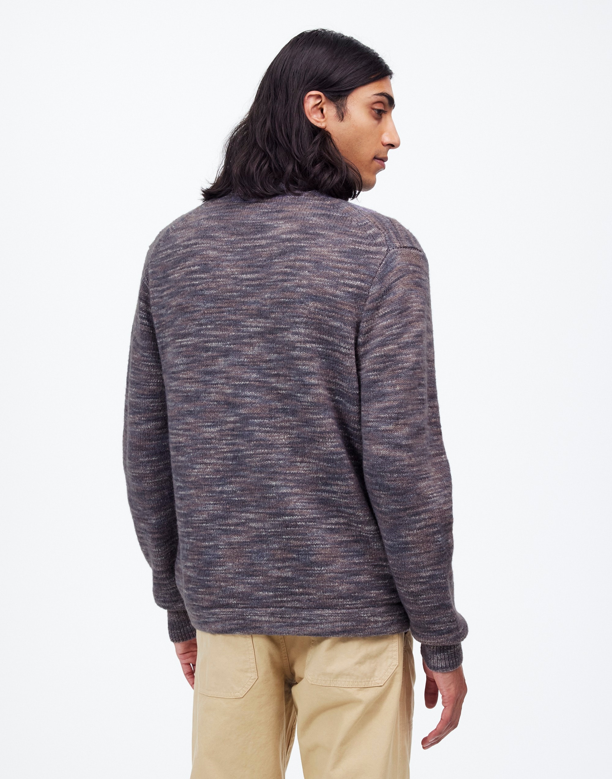 Space-Dyed Sweater Shirt Italian Fabric | Madewell