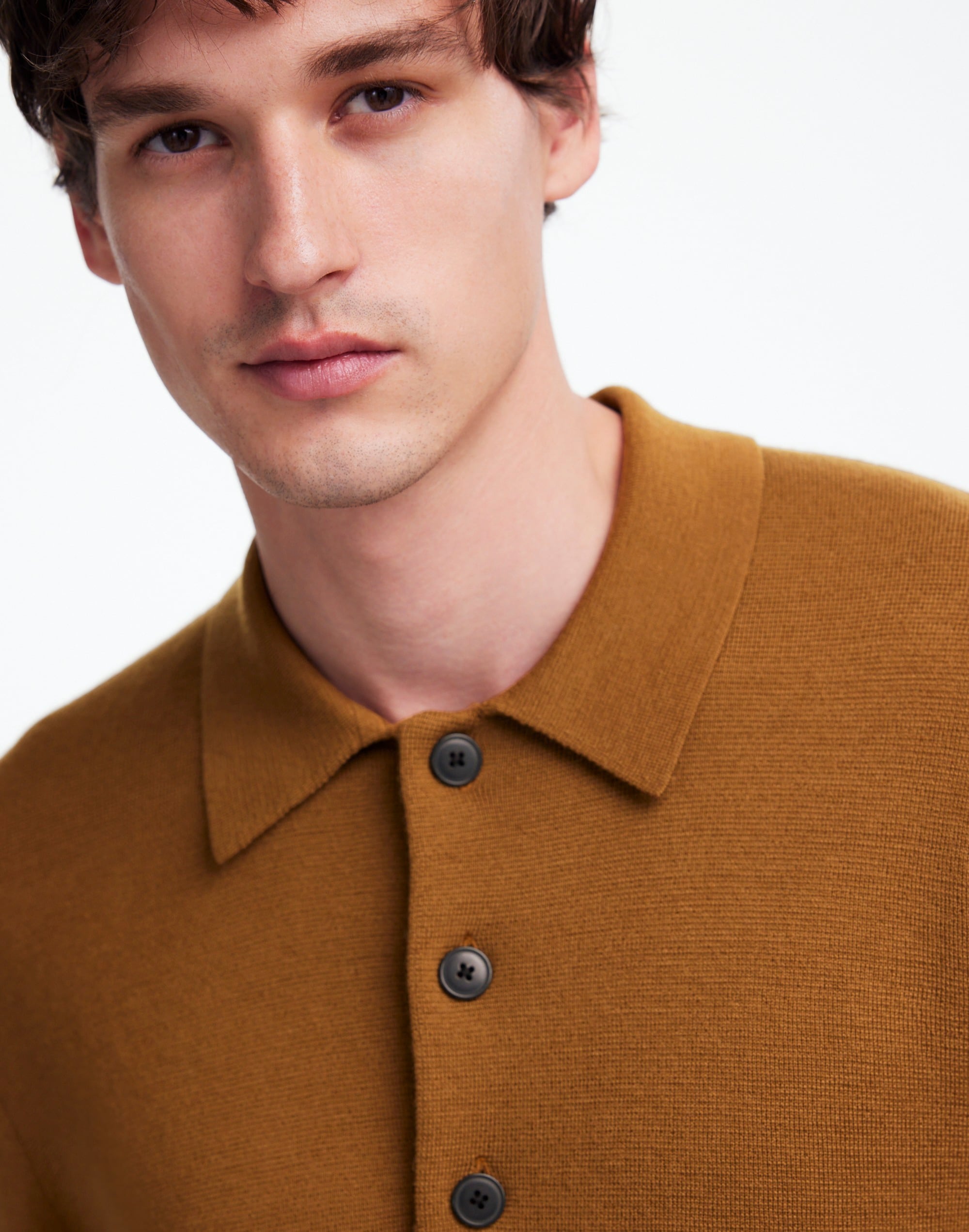 Milano-Knit Sweater Polo Shirt Merino Wool | Madewell