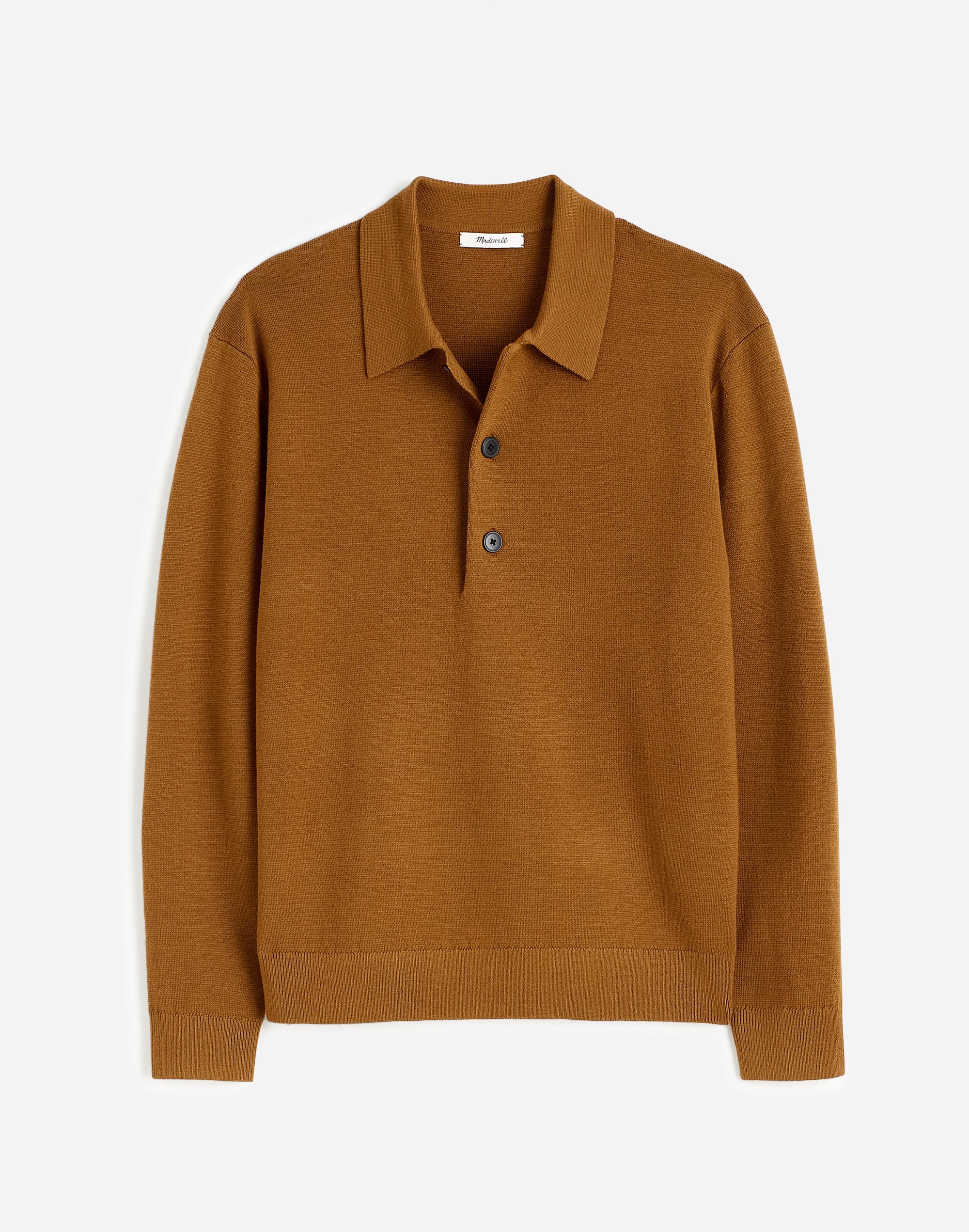 Milano-Knit Sweater Polo Shirt Merino Wool | Madewell