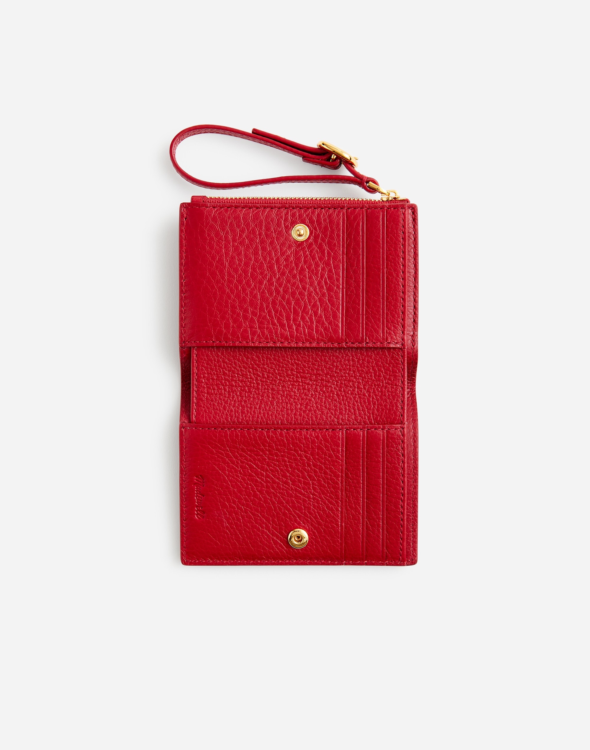 Leather Bifold Wallet Wristlet | Madewell