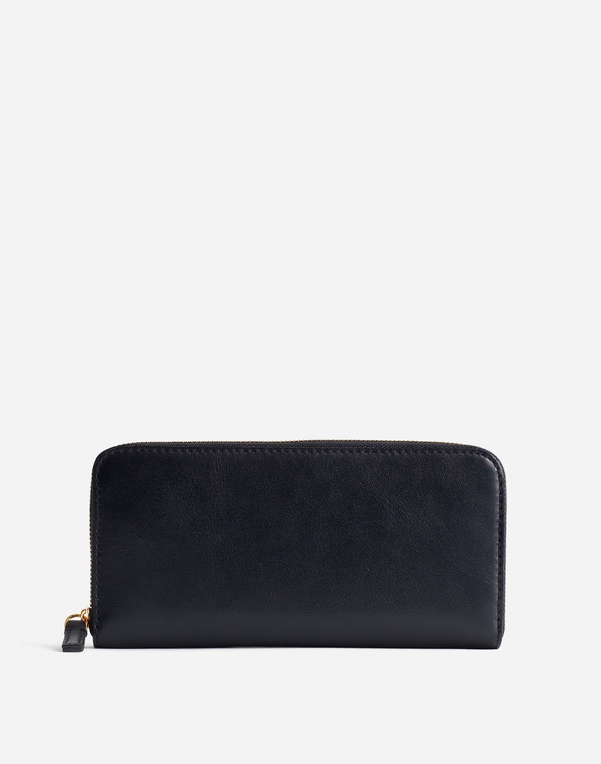 The Essential Continental Zip Wallet Leather | Madewell