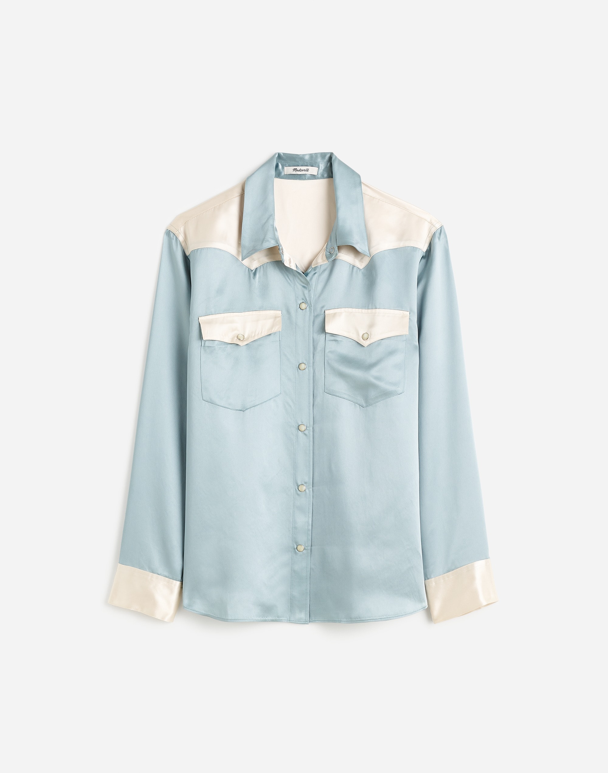 Alexa Chung for Madewell Satin Western Shirt |