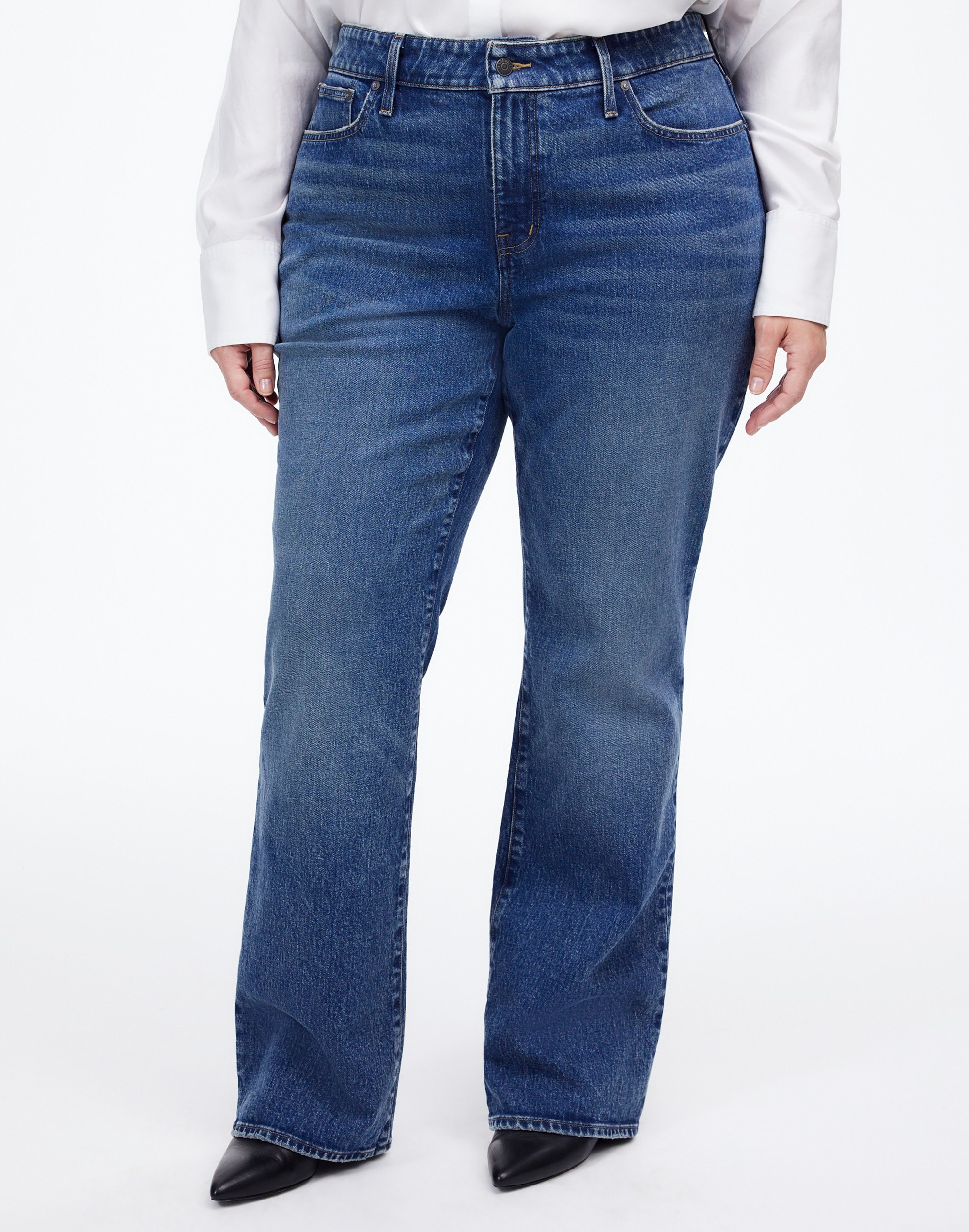 Plus Relaxed Bootcut Jeans Concho Wash | Madewell