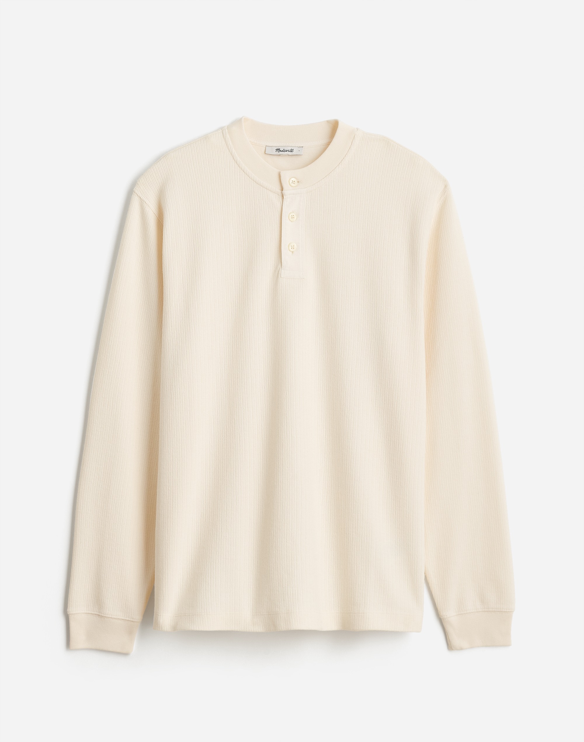 Textured Long-Sleeve Henley Tee | Madewell