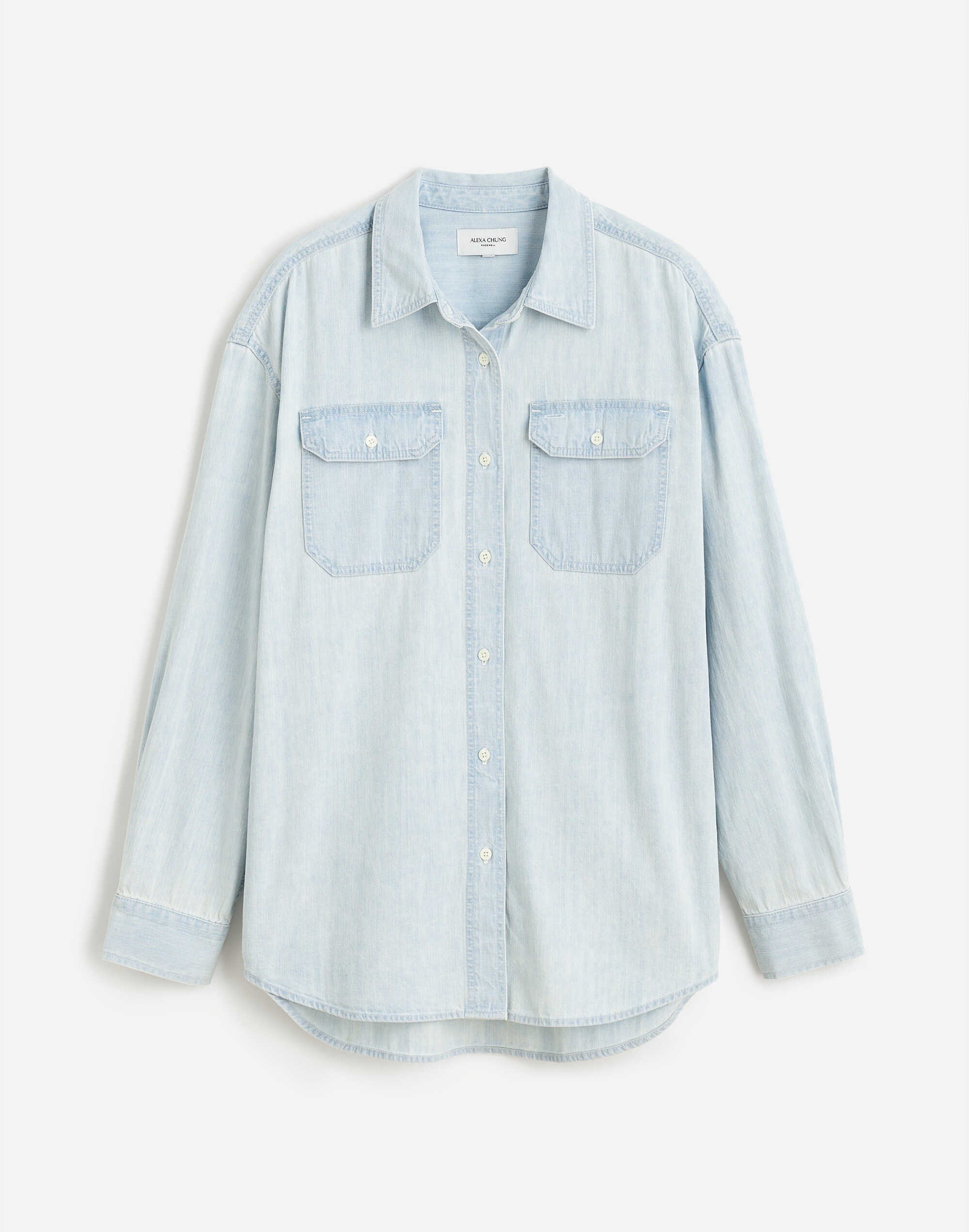 Alexa Chung for Madewell Oversized Denim Shirt Dunklin Wash |