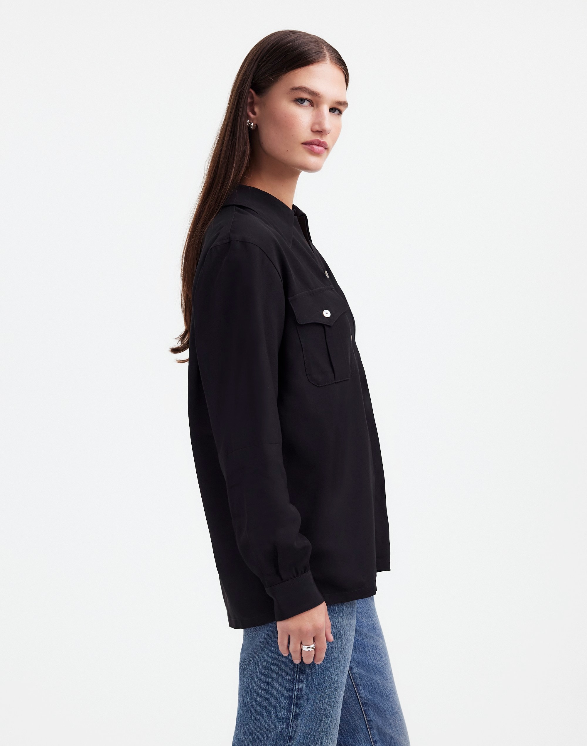 Alexa Chung for Madewell Pleat-Pocket Button-Up Shirt |