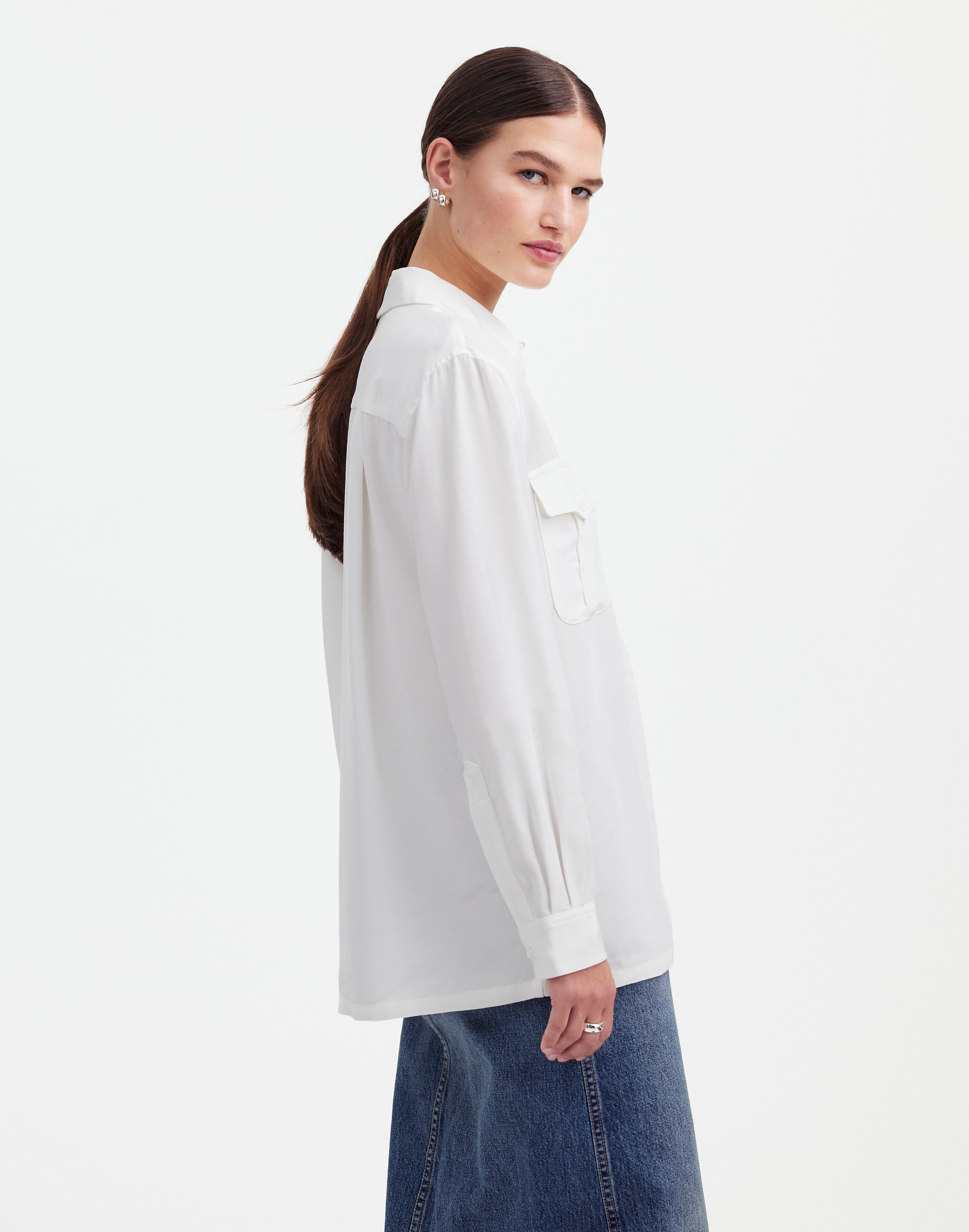 Alexa Chung for Madewell Pleat-Pocket Button-Up Shirt |