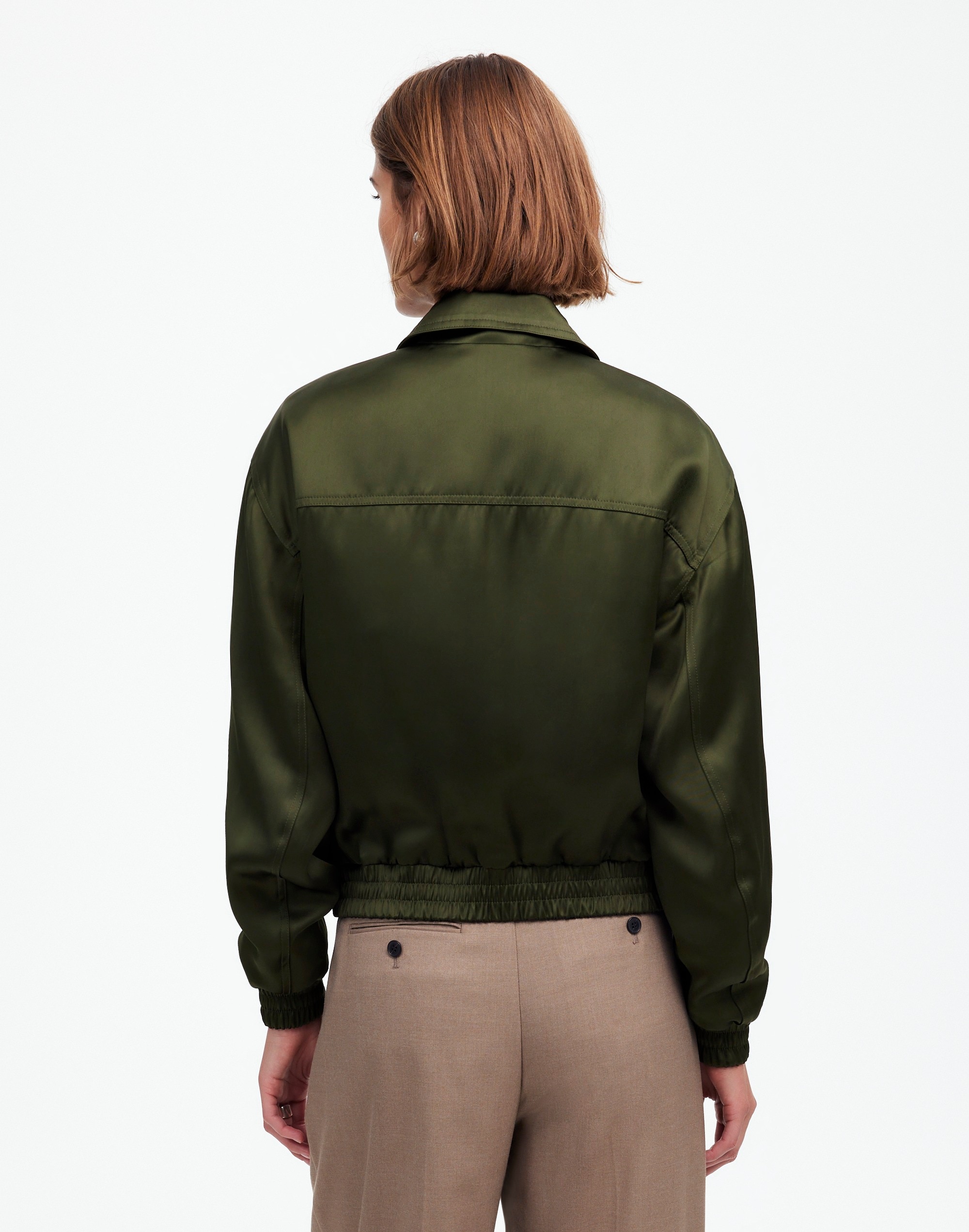 Relaxed Zip-Front Bomber Jacket | Madewell