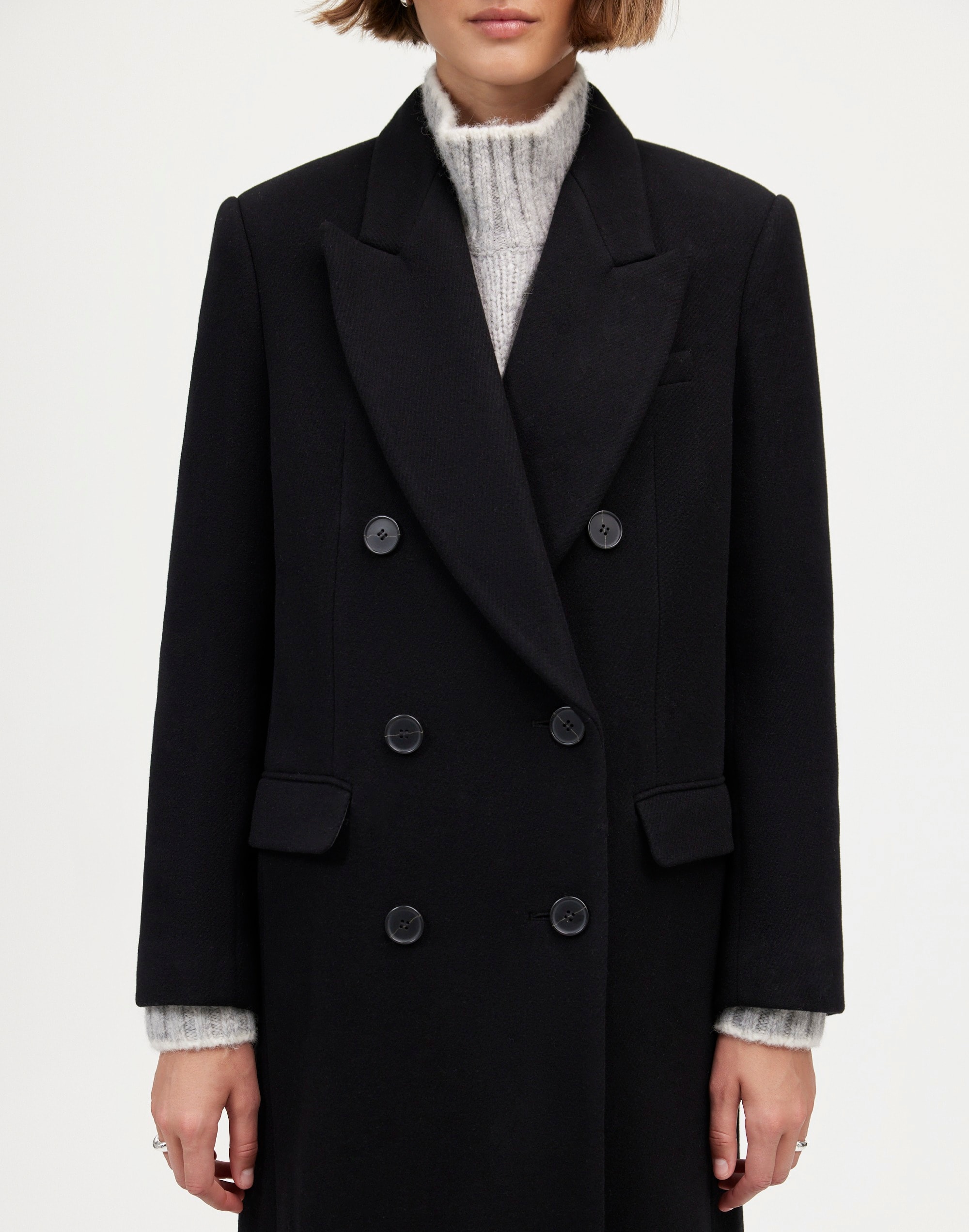 Oversized Double-Breasted Topcoat | Madewell