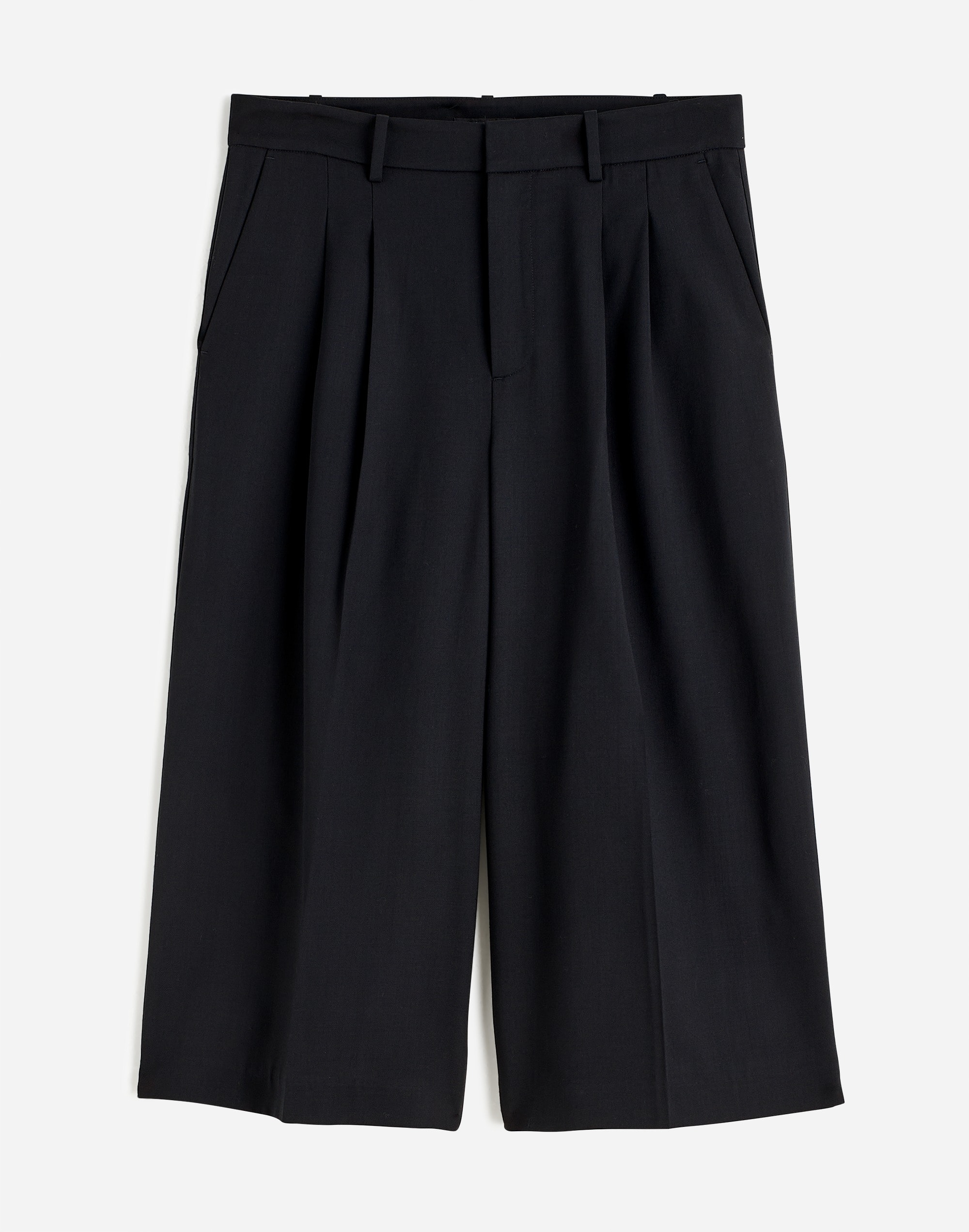 The Petite Harlow Superwide-Leg Culotte Wool | Madewell