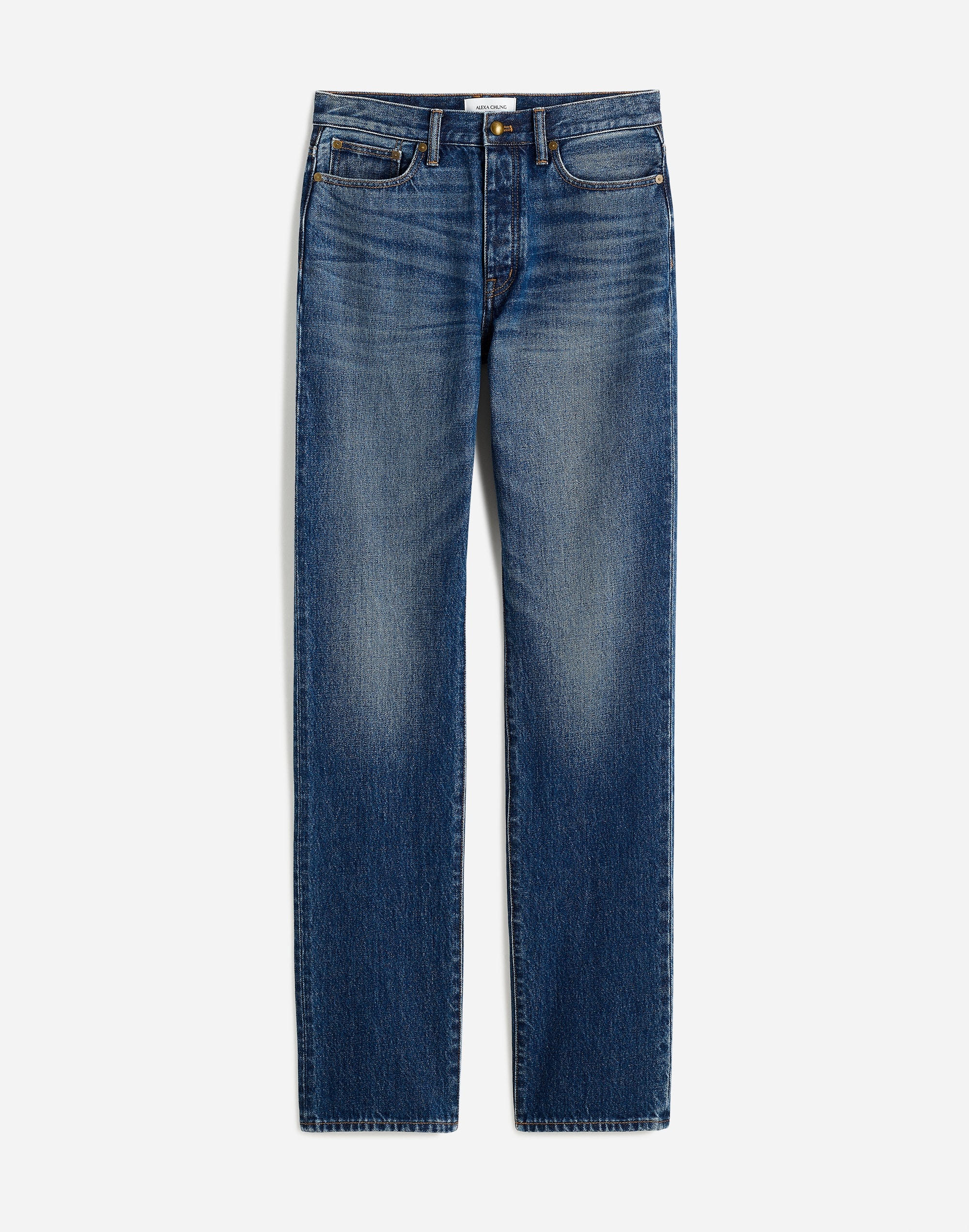 Alexa Chung for Madewell High-Rise Straight Jean Allendale Wash |