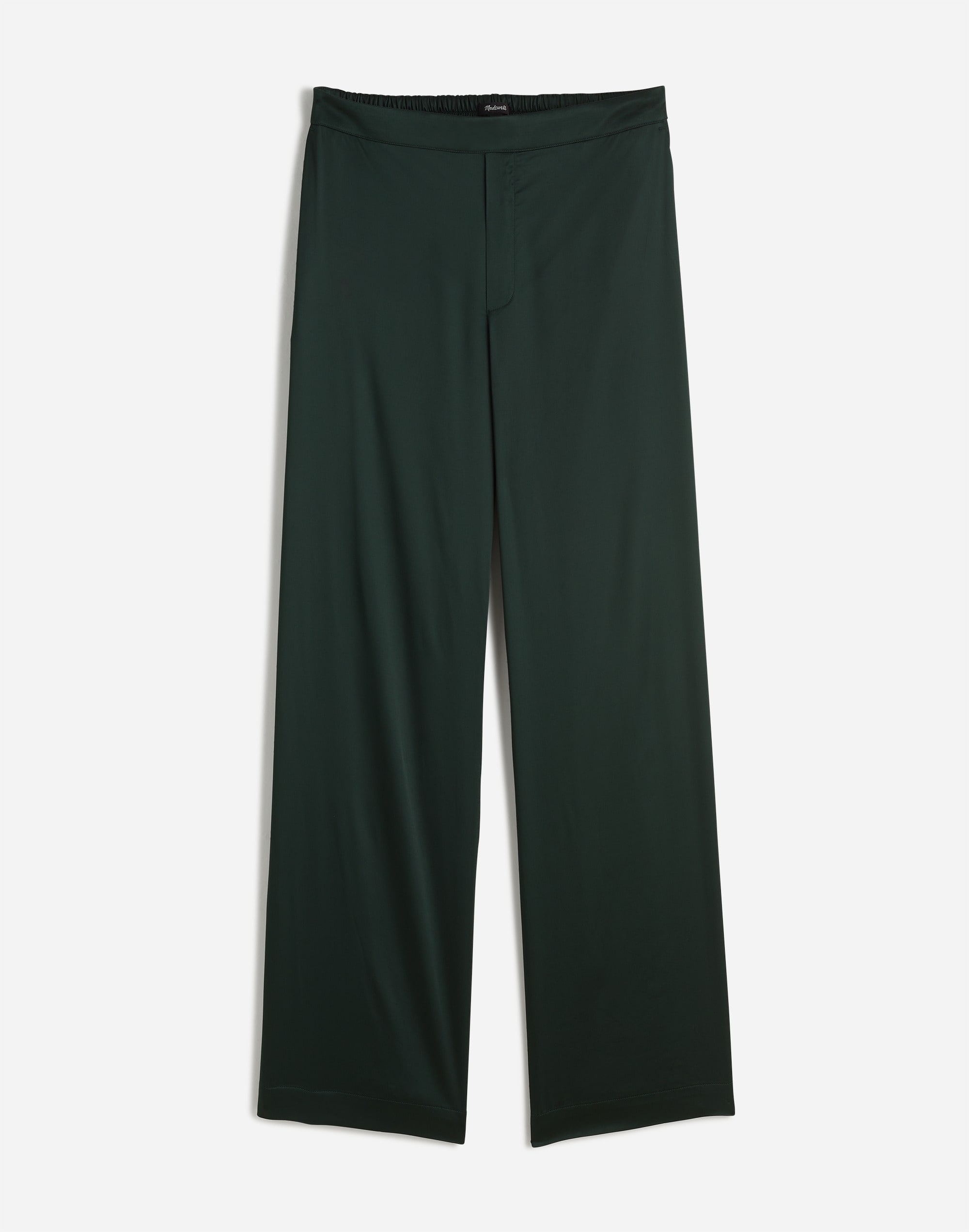 Pull-On Straight Pants Stretch Satin | Madewell