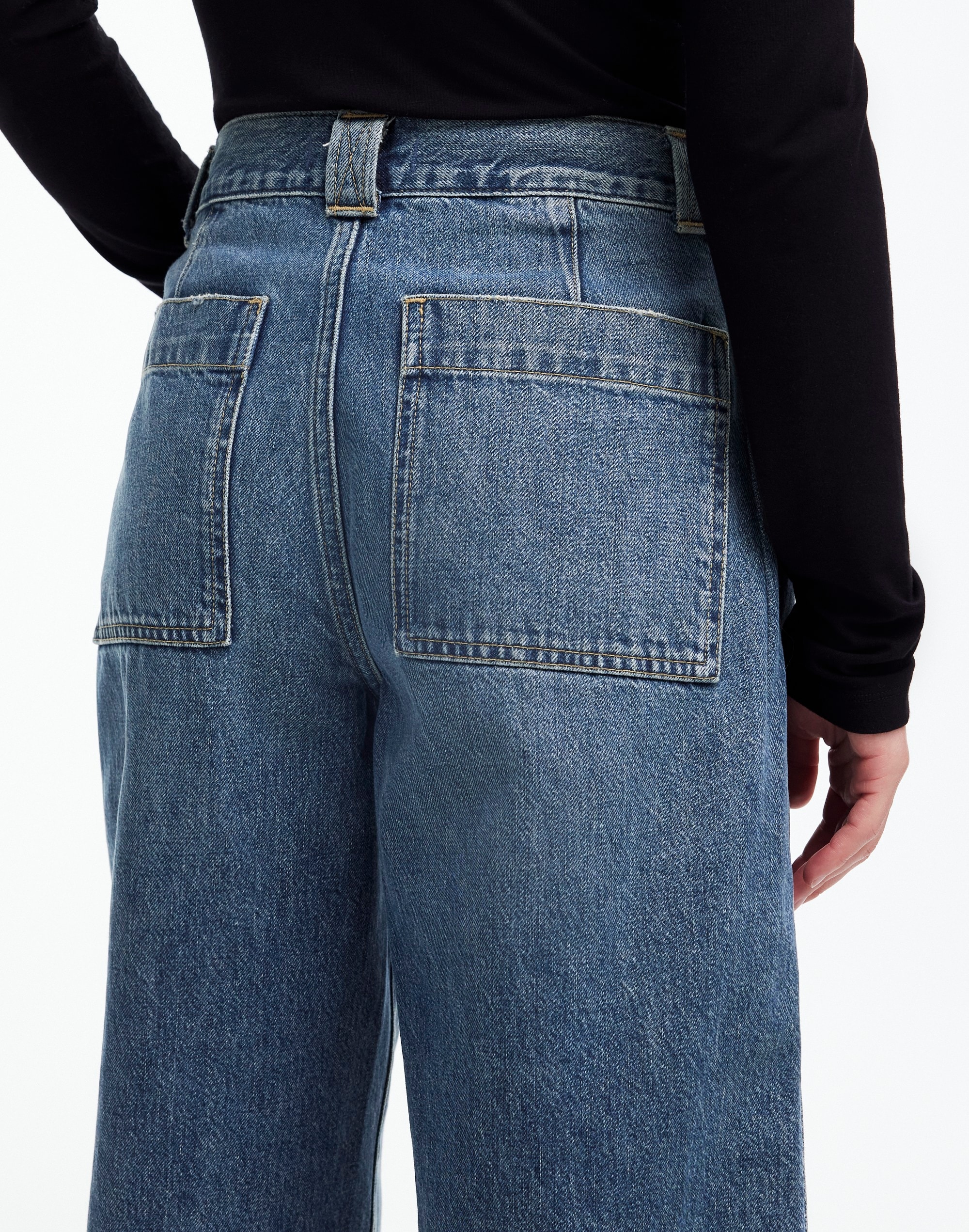 Denim Culottes Concho Wash | Madewell