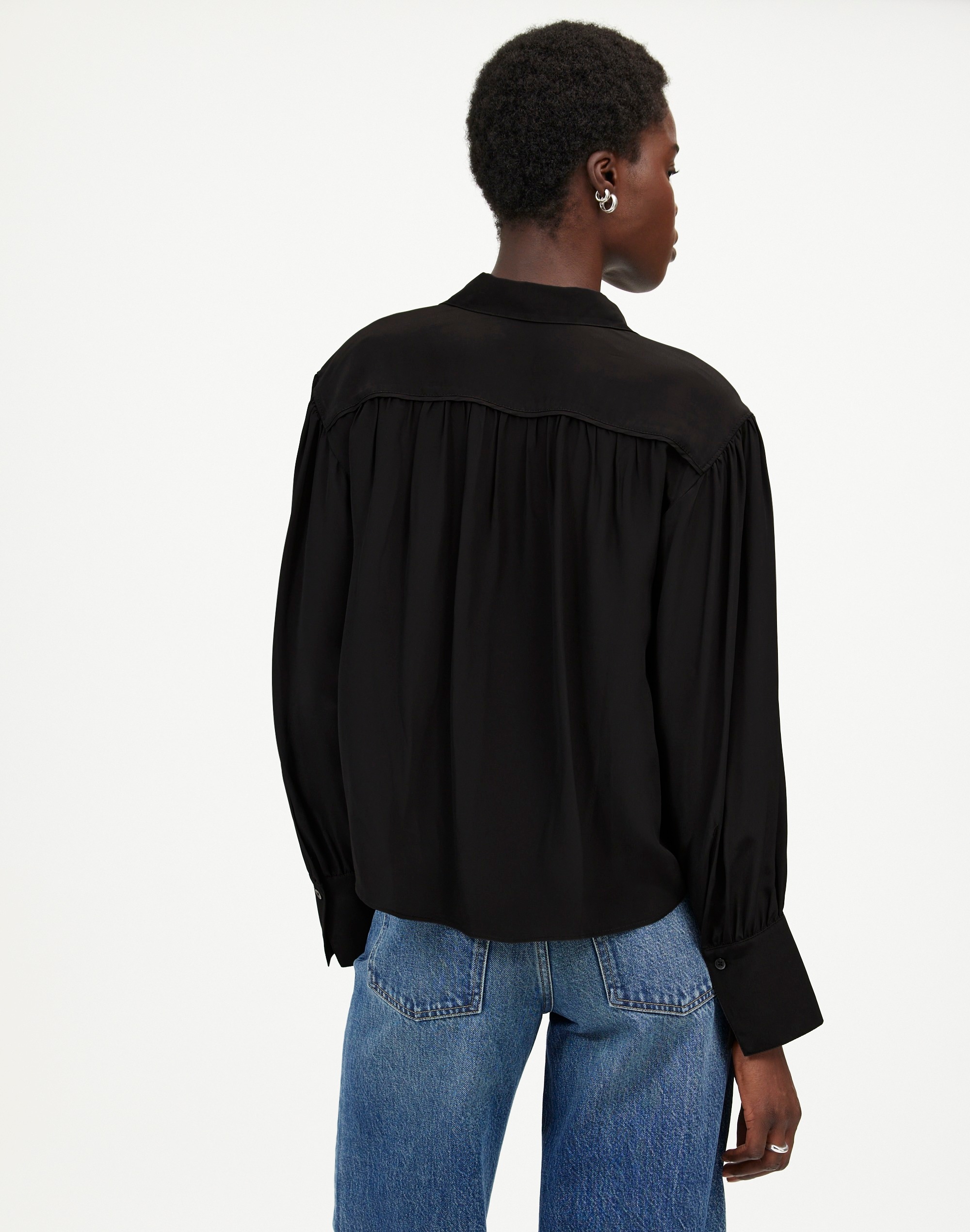 Long-Sleeve Button-Front Top | Madewell