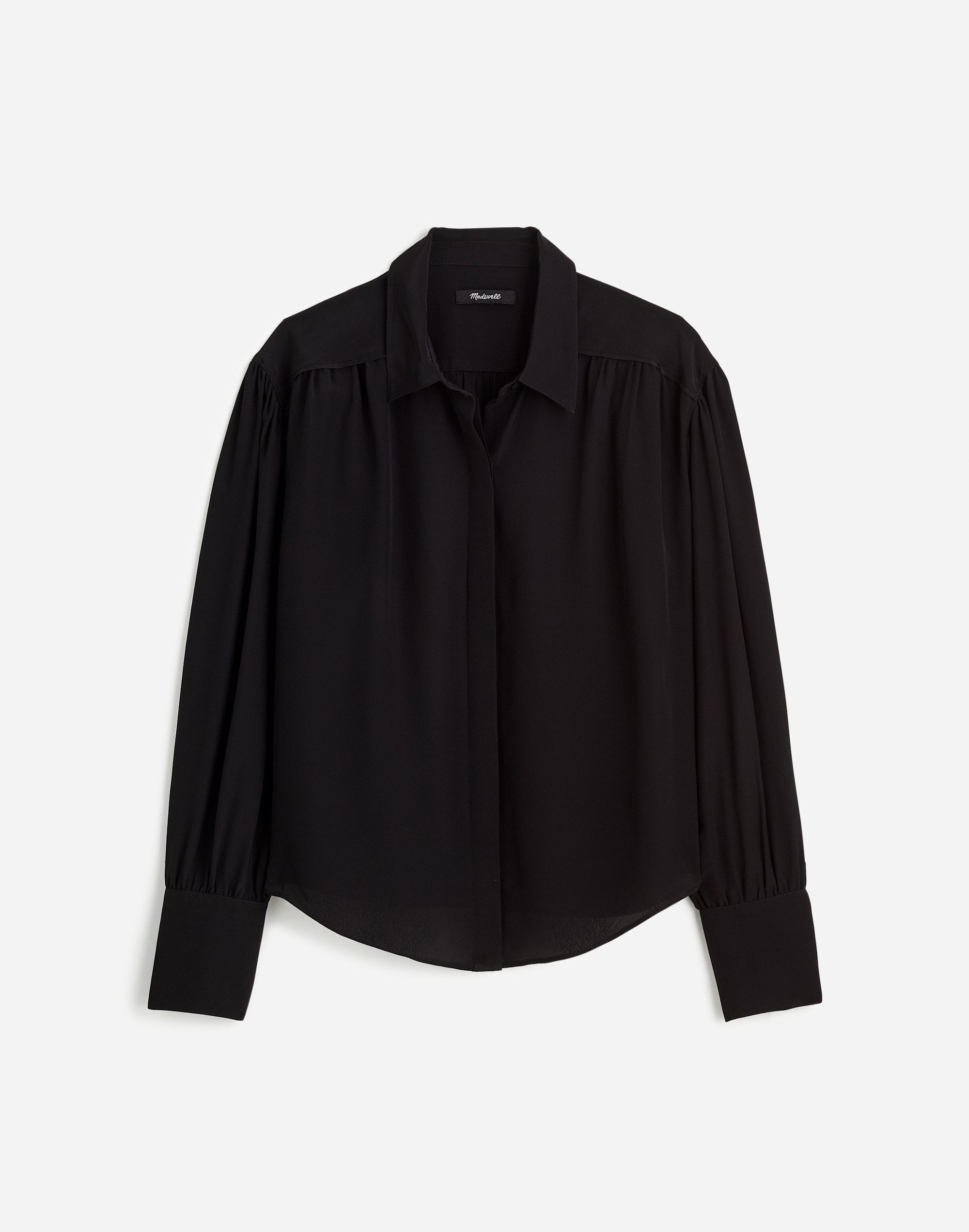 Long-Sleeve Button-Front Top | Madewell